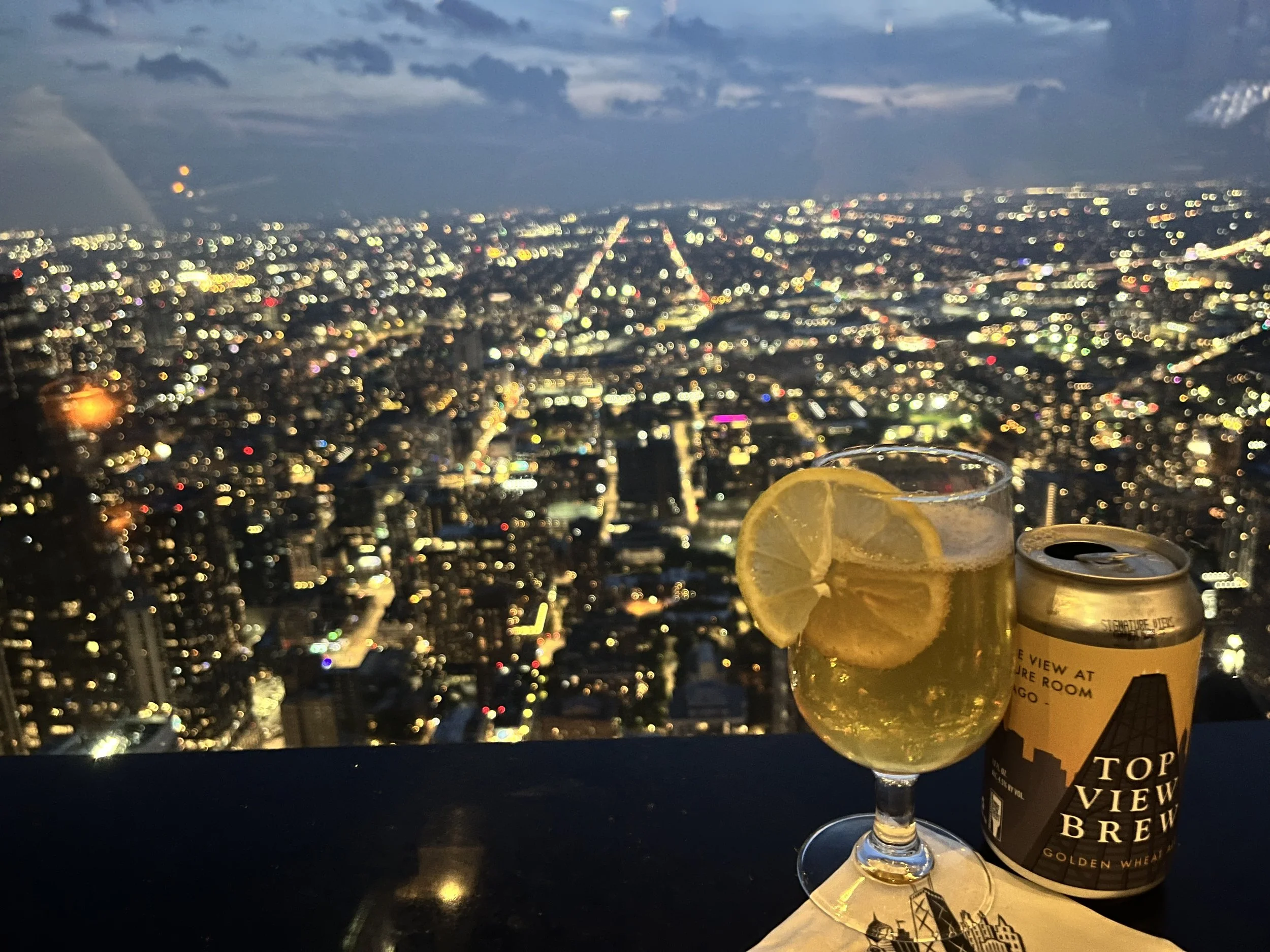  The view from the top floor of the John Hancock building in Chicago! 