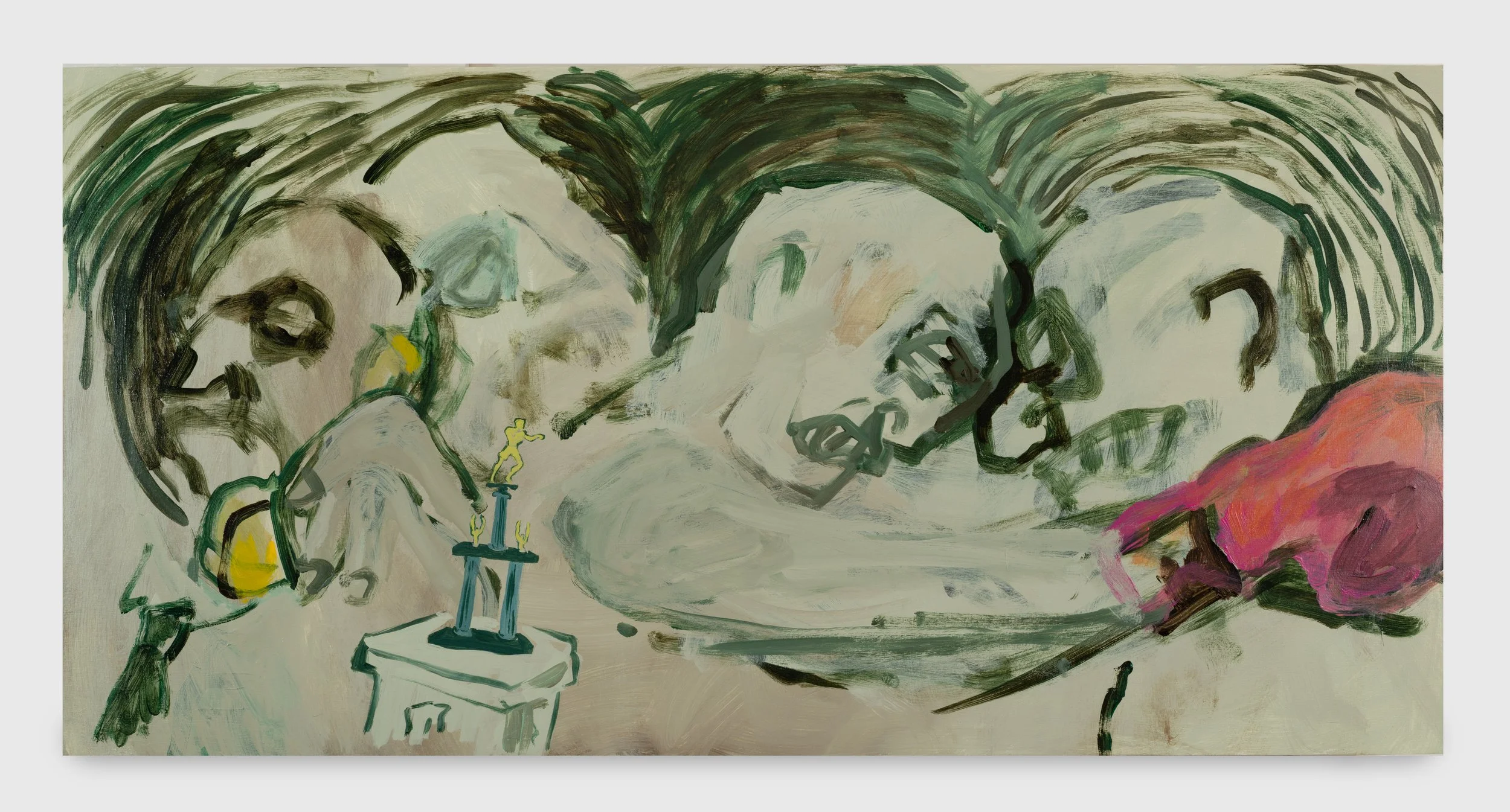 Caesar's Palace, 2024, Acrylic on panel, 18 x 36 inches