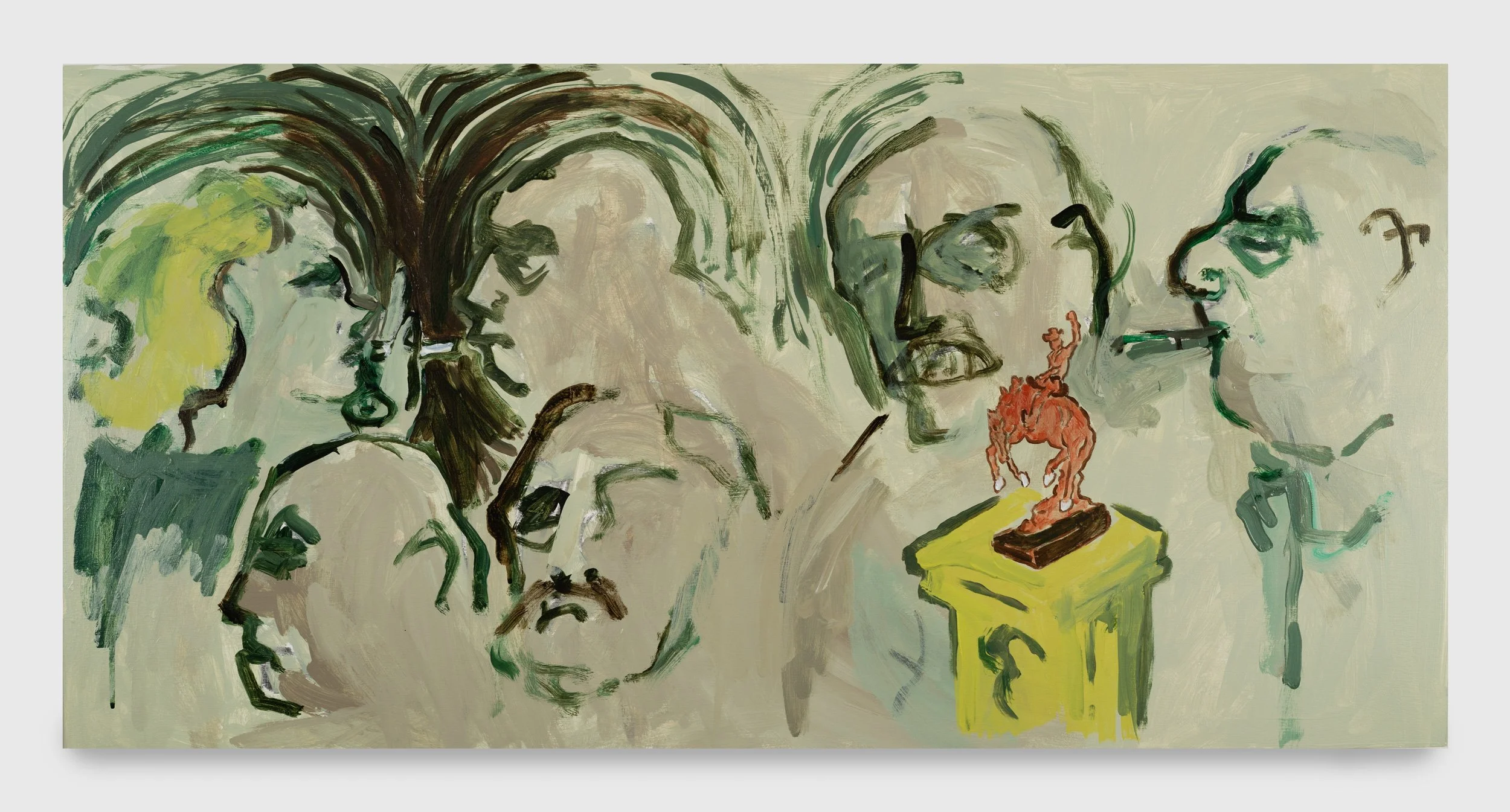 Wild West Fever Dream, 2024, Acrylic on panel, 18 x 36 inches