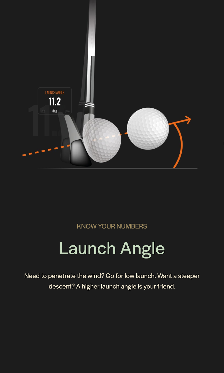 Launch Angle. Need to penetrate the wind? Go for low launch. Want a steeper descent? A higher launch angle is your friend.