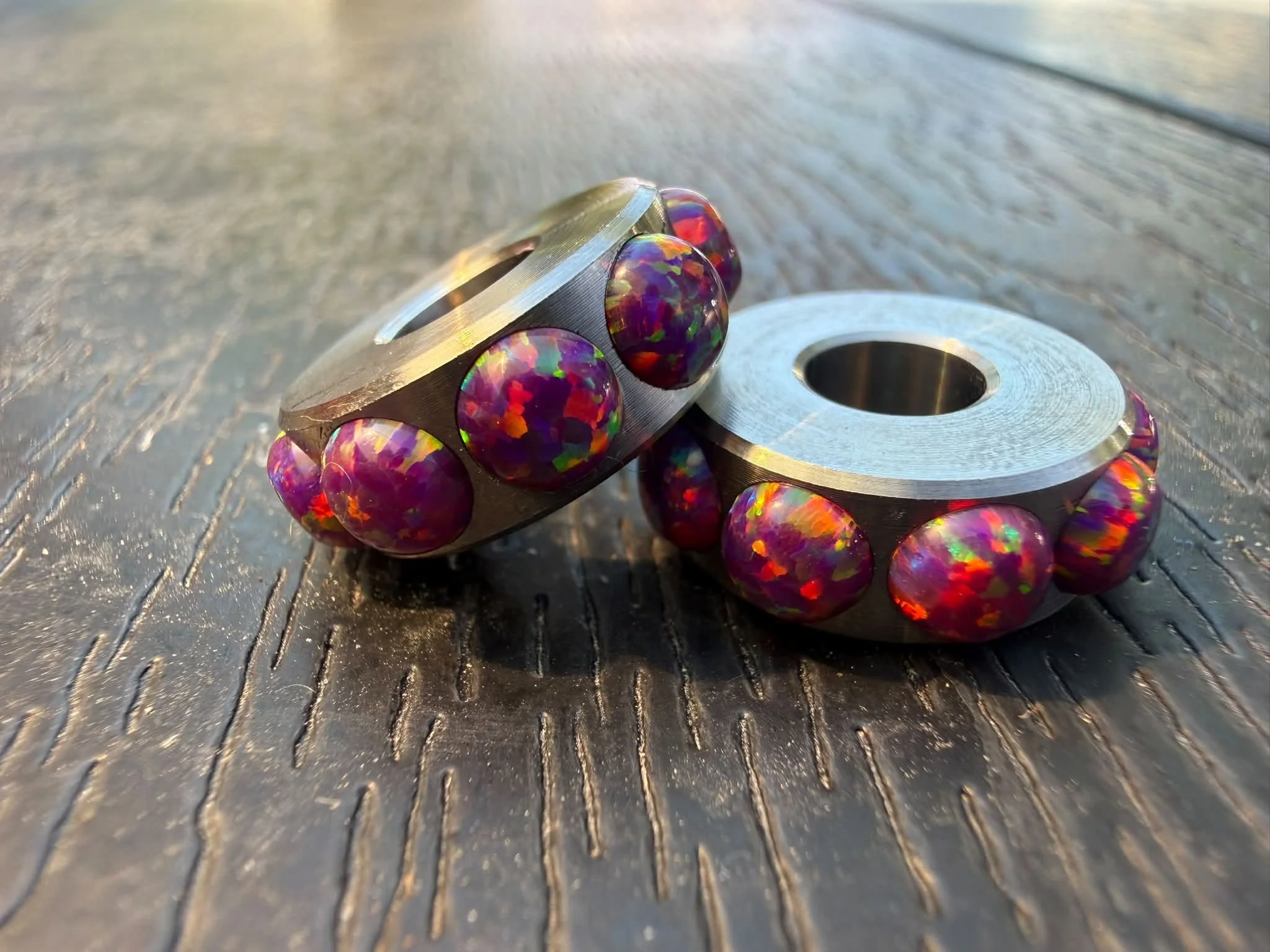 opal inlay, orchid