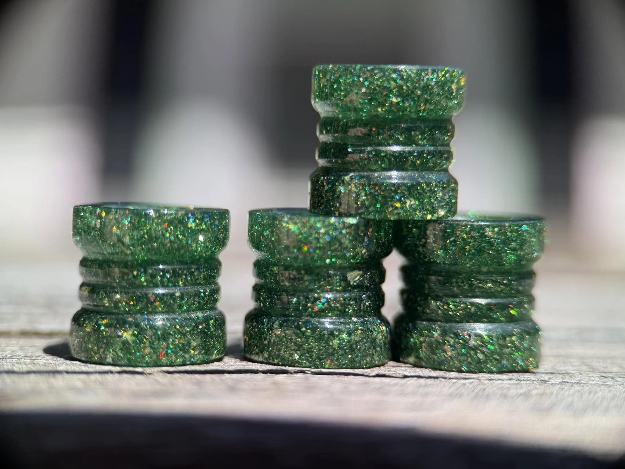 Shrimplet, grogu green glitter