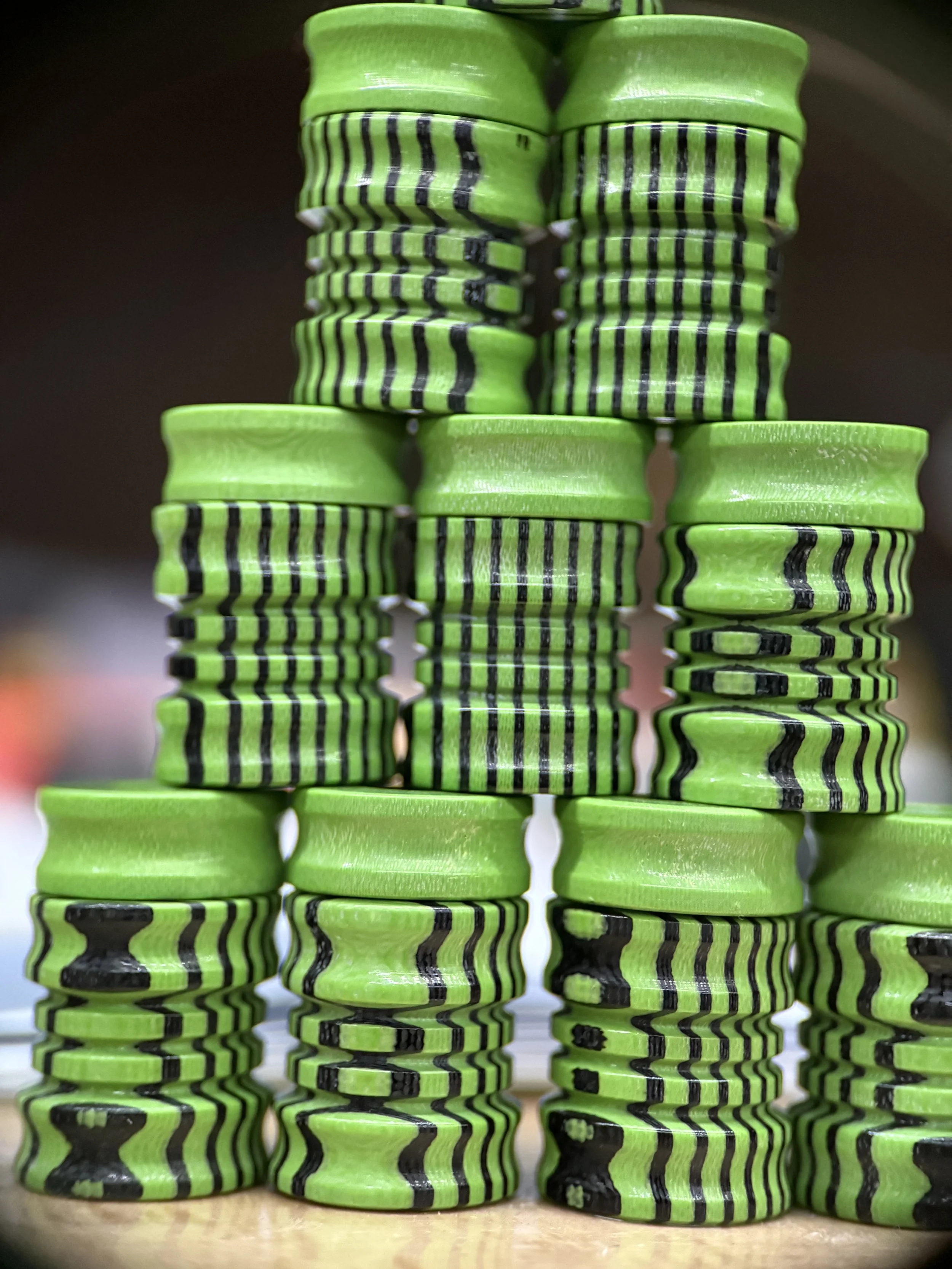 Toxic green g10 stack