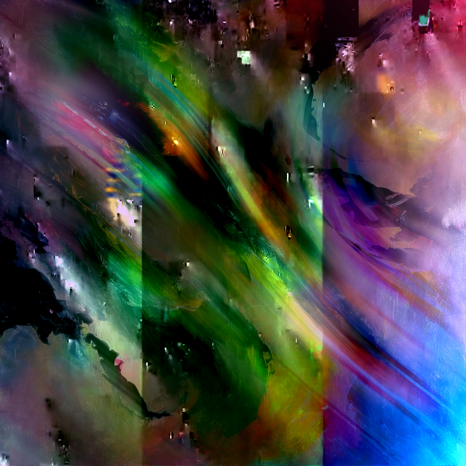 Hypnagogic Architecture, Acrylic, digital