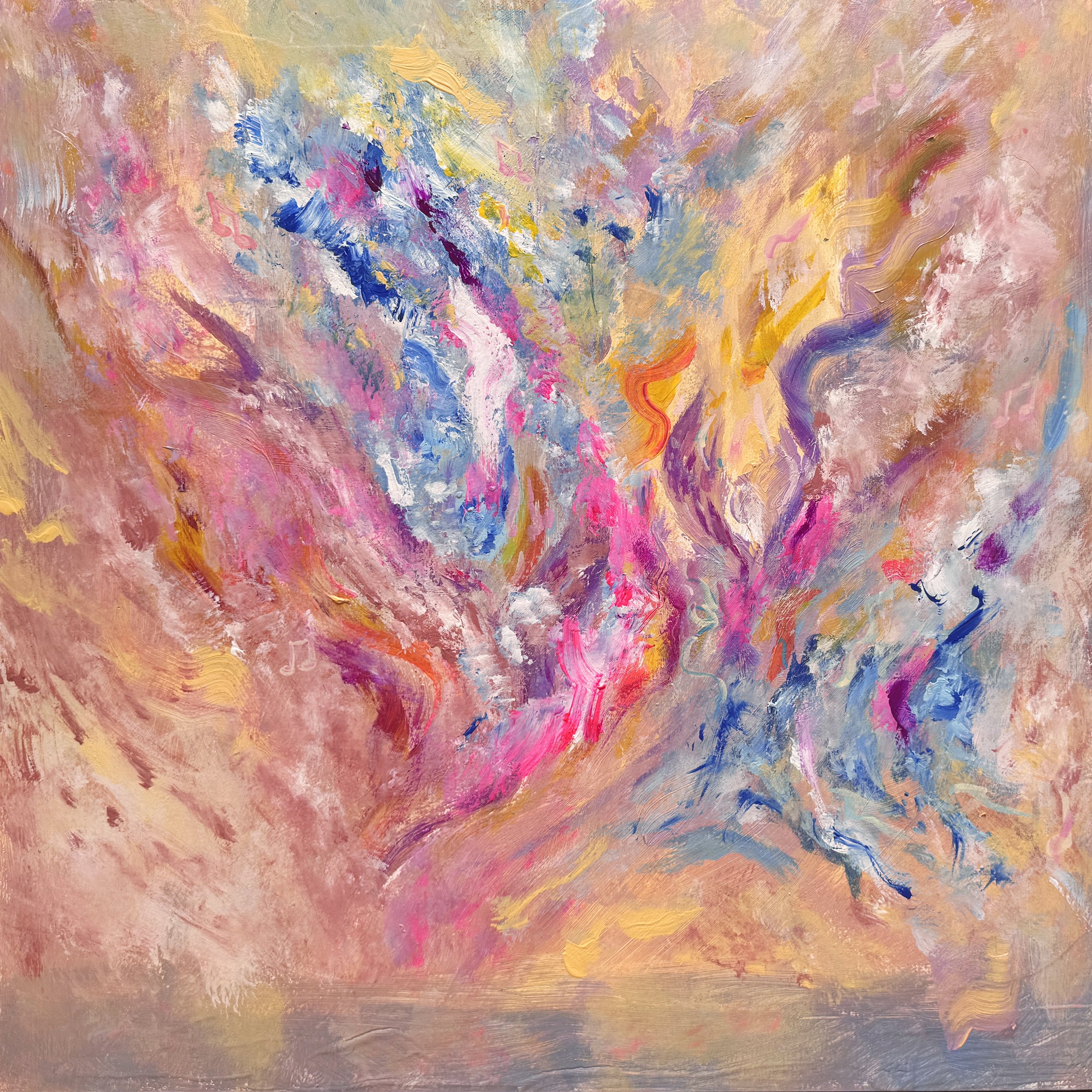 Dream Over the Water, 20 x 20 in. Acrylic on wood panel