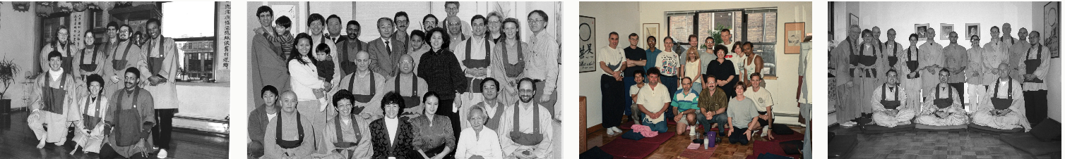 Historical group photos of the Chogye Zen Center sangha, 1985–2016. Click to view the full sangha photo gallery.