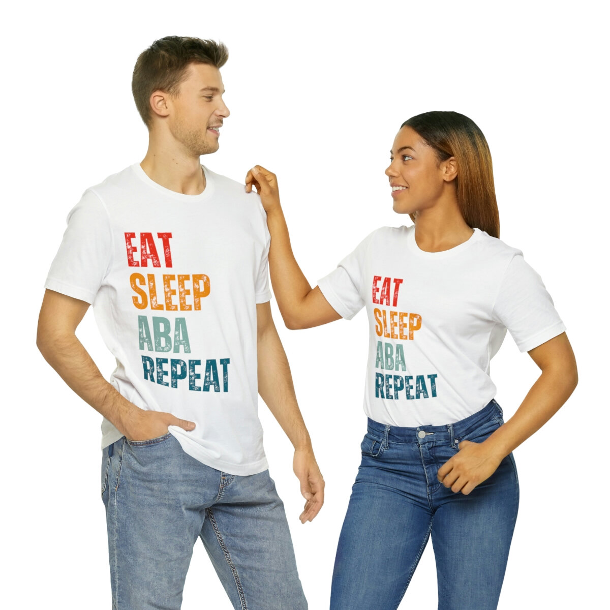 Eat, Sleep, ABA, Repeat — Diverse Pixels Co, Autism Awareness Apparel, Family of Autism, Nonverbal
