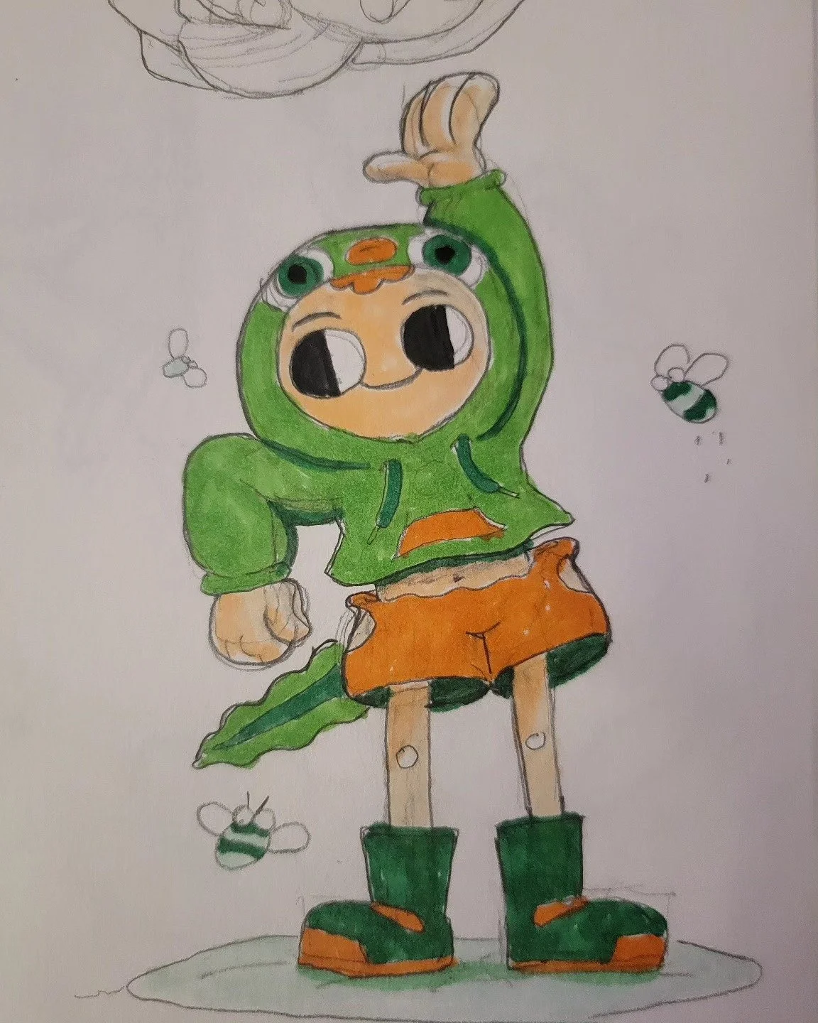 Lil frog kid with markers

#illustration #characterdesign #drawing