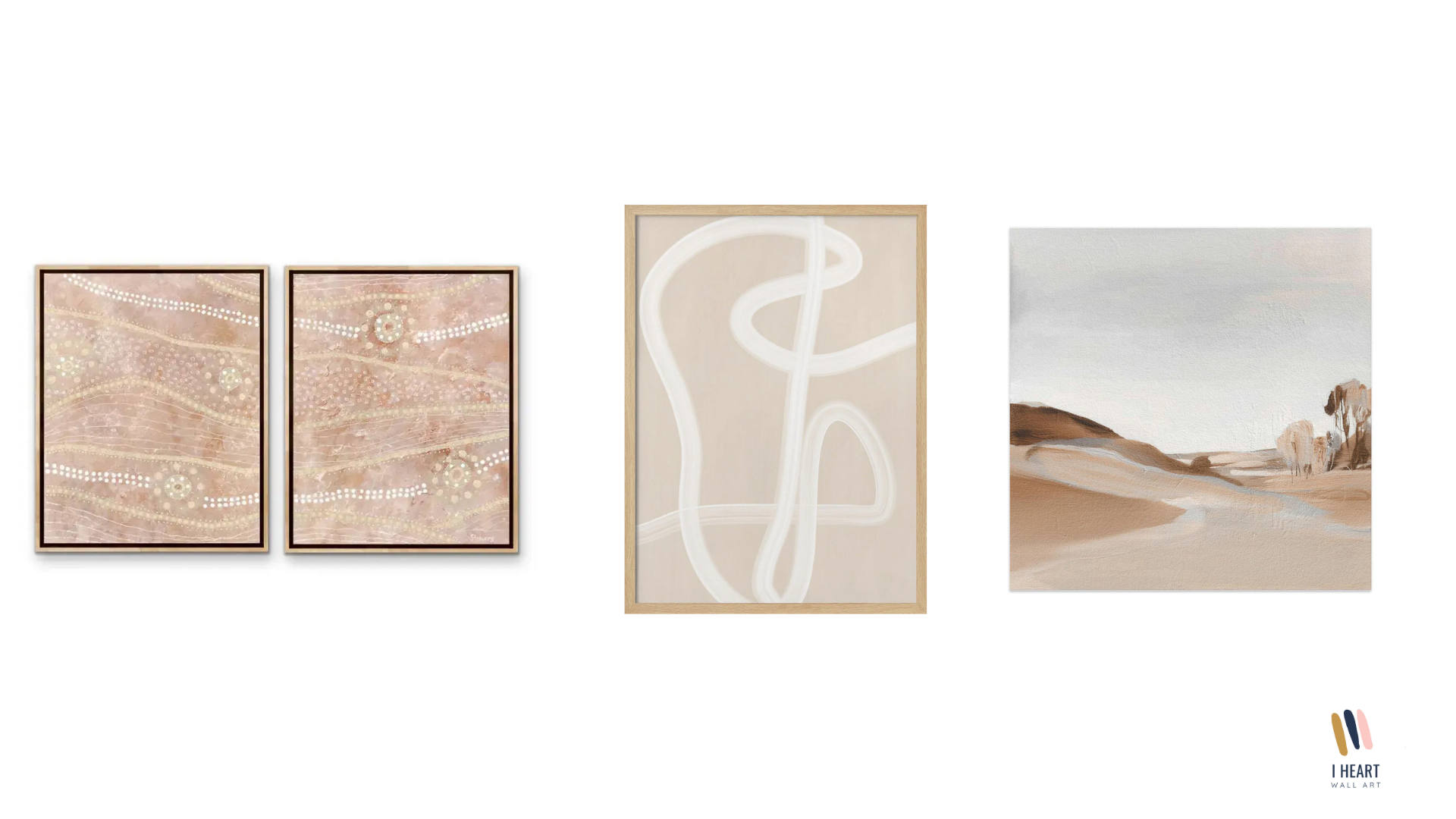 Warm Neutral Abstract Minimal Wall art 2026 Interior Trends