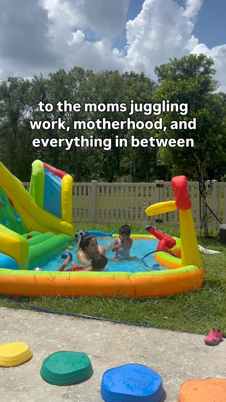 To the moms balancing a thousand things: work, schedules, appointments, emotions, the never ending mental load. It’s a lot. ๐ฎ‍๐จ & sometimes it feels like you’re being pulled in every direction at once, trying to hold it all toge