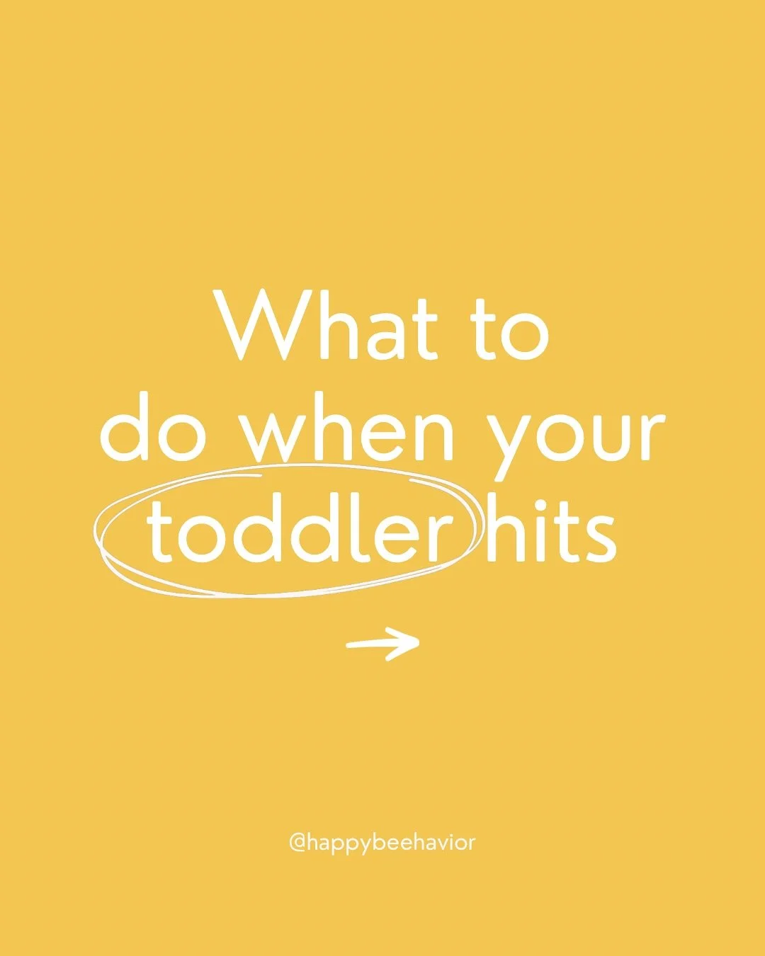 When your toddler hits, it usually means they need help handling a big feeling or situation. Hitting is one way young children try to get attention, avoid something, or show frustration. They are not born knowing what to do instead. That’s some