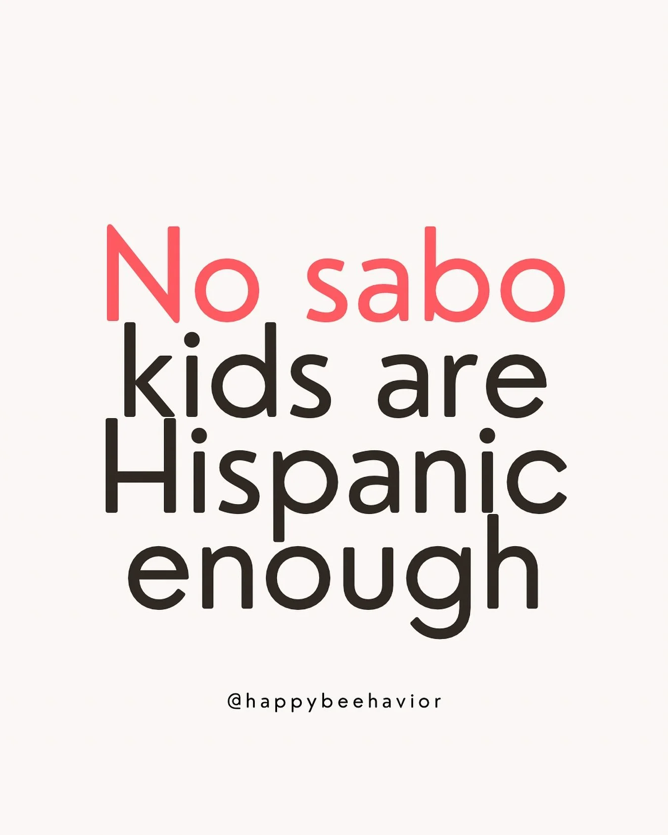 Let’s challenge a common stereotype within the Hispanic and Latino community today. “No sabo kids” refers to those who may not speak fluent Spanish or have gaps in their Spanish language skills, often a result of growing up in a pri