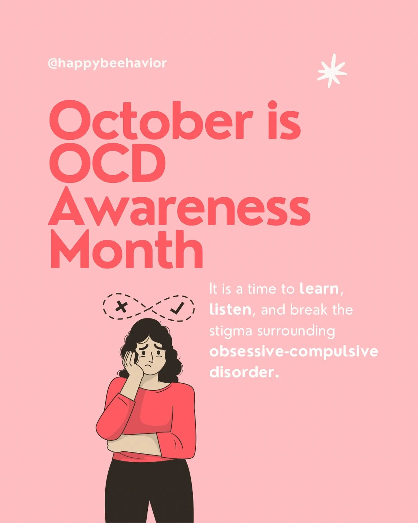 October is OCD Awareness Month, and I want to take a moment to talk about something personal.
If you didn’t know, I have OCD (mel). I was diagnosed a few years ago, but I’ve come to realize it’s something I’ve lived with my w