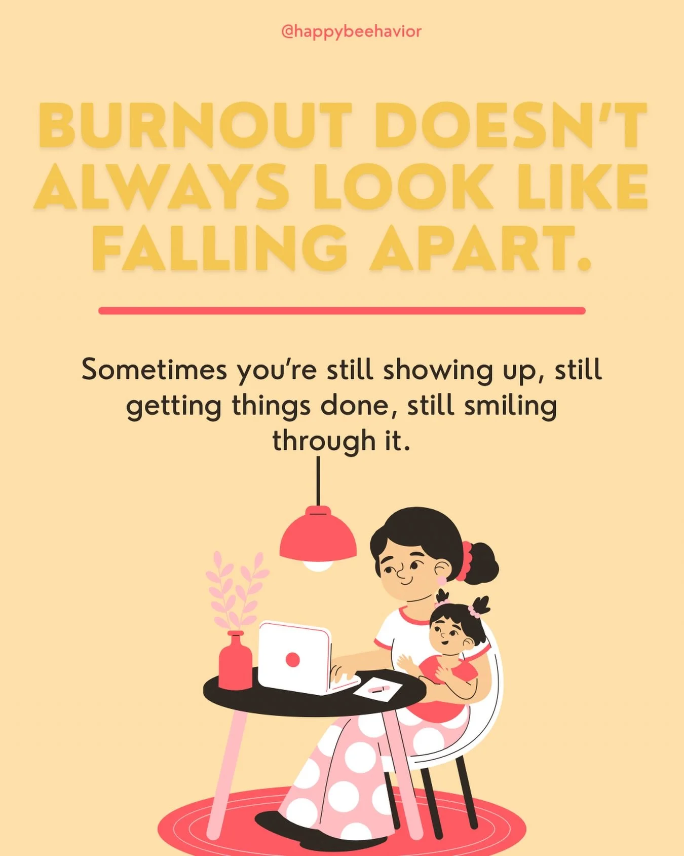 Burnout doesn&rsquo;t always look like quitting or breaking down. Sometimes it looks like showing up anyway. Doing the things. Smiling. Holding it together so well that no one realizes how heavy it feels.

Especially for parents, caregivers, and prof