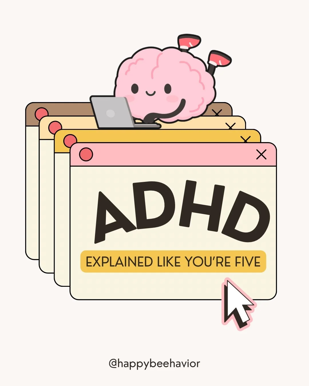 Welcome to our ADHD explained like you&rsquo;re five edition!🤍 

ADHD isn&rsquo;t just about being hyper or easily distracted. It&rsquo;s a neurological difference that affects attention, focus, self-control, and even how someone organizes tasks or 