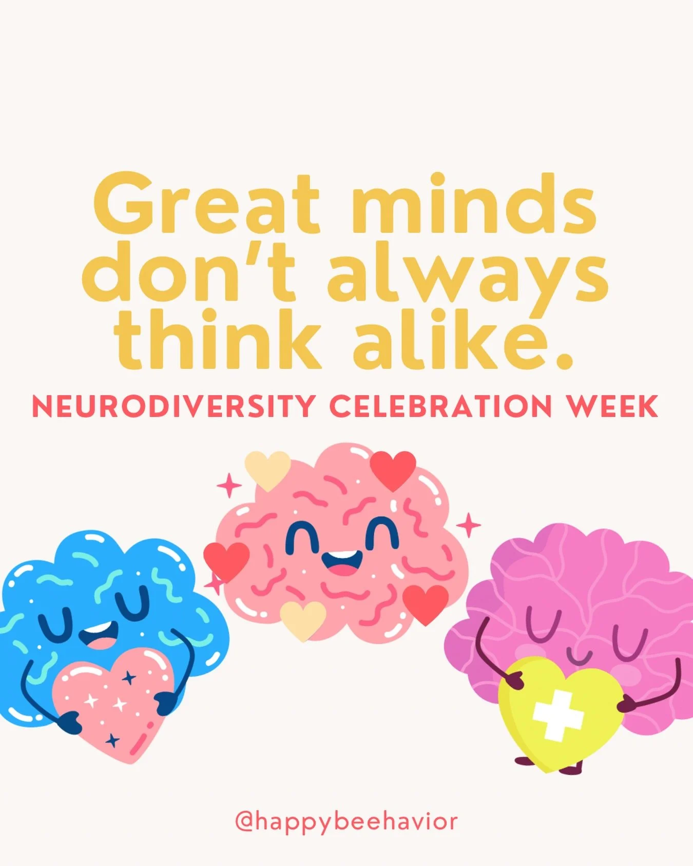 It&rsquo;s Neurodiversity Celebration Week! March 16-20🎉 

Let&rsquo;s promote acceptance, understanding, and celebration of neurodiversity. 💛

Let&rsquo;s celebrate the strengths and abilities of neurodiverse individuals, including those with auti