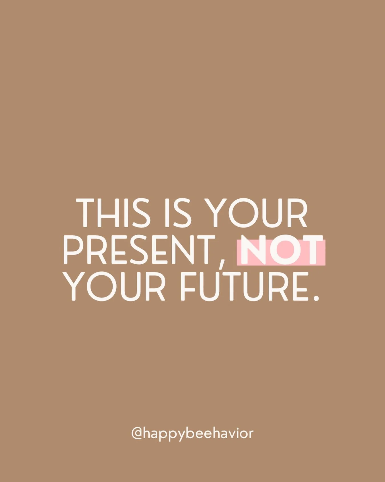 You&rsquo;re allowed to be in a phase that doesn&rsquo;t feel good without assuming it&rsquo;s your forever.

Just because it looks like this right now doesn&rsquo;t mean it&rsquo;s always going to be like this. Sending hugs your way 💛