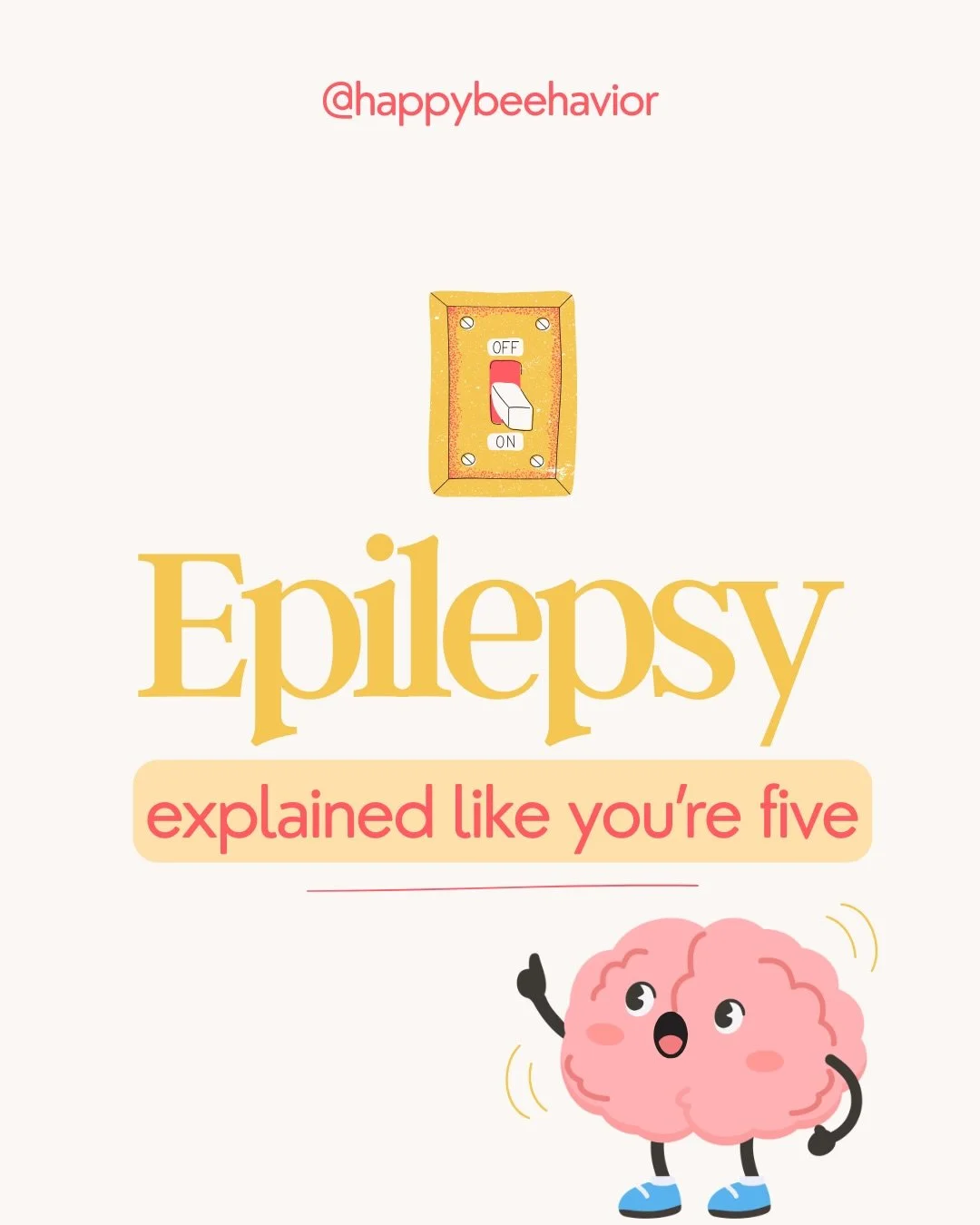 And for today&rsquo;s &ldquo;explained like you&rsquo;re five&rdquo;, let&rsquo;s talk about Epilepsy! 

Most people think seizures always look like shaking but that&rsquo;s actually not true. Epilepsy can make the brain &ldquo;flicker&rdquo; for a m