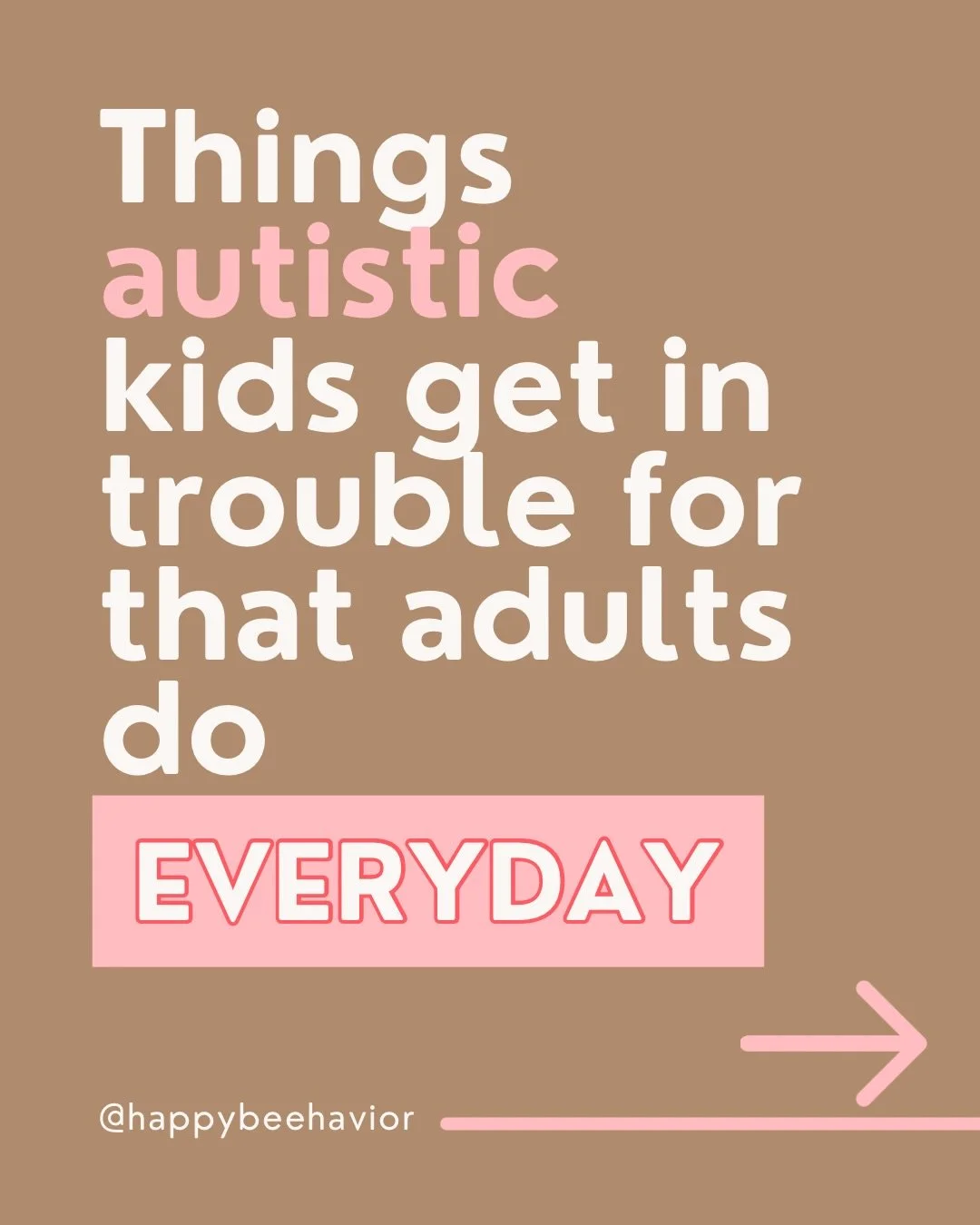 Let&rsquo;s talk about it. 

A lot of autistic kids get corrected all day long for things that adults are allowed to do without anyone questioning it.

Autism acceptance should mean we stop trying to make autistic kids look less autistic and start ma