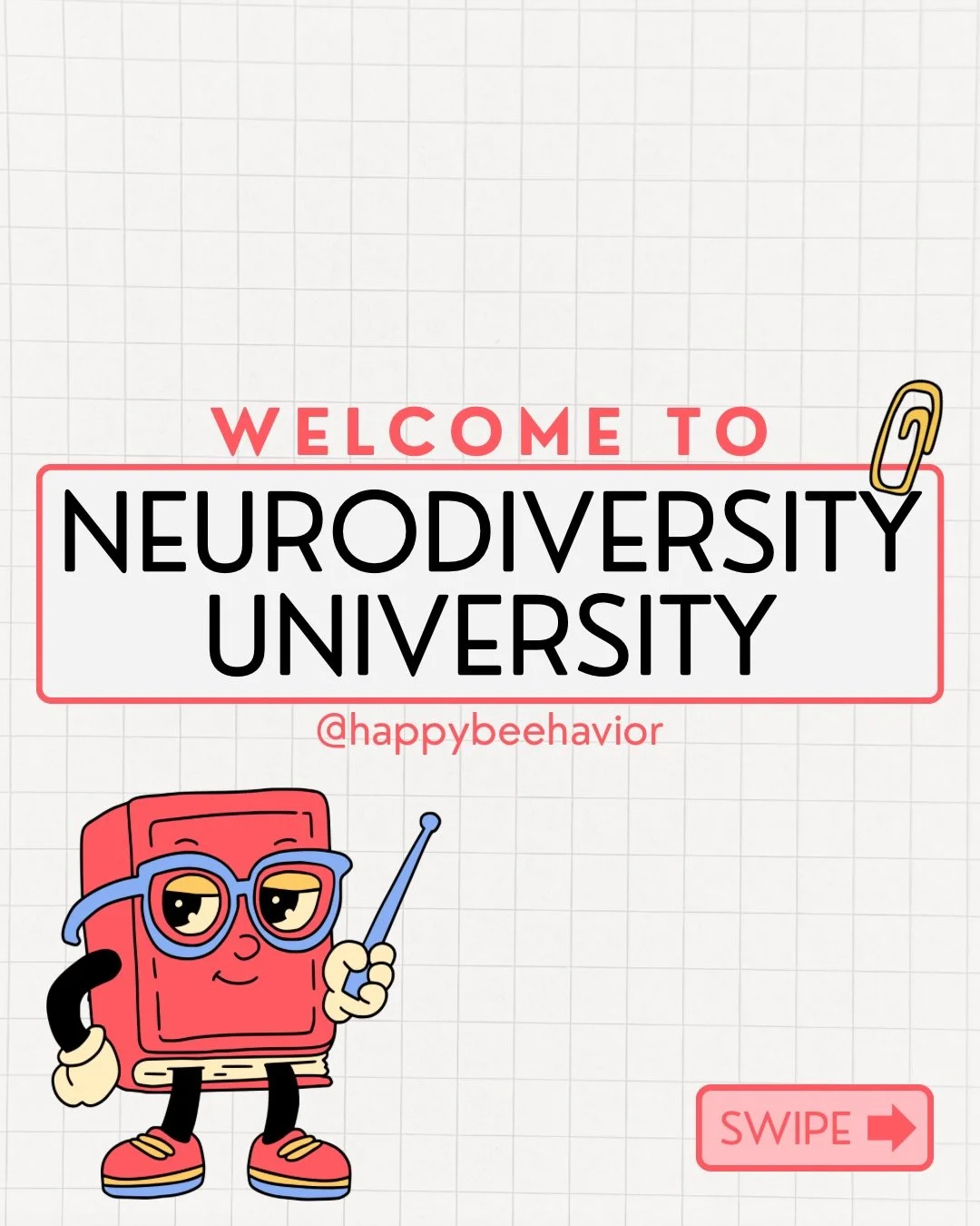 Welcome to Neurodiversity University! Here are some courses you may not know you&rsquo;re enrolled in! 

Where we learn to slow down, get curious, and see behavior a little differently. No fixing or forcing, just understanding what&rsquo;s underneath
