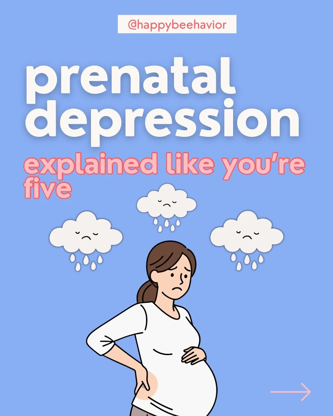 May is Maternal Mental Health Month.

Prenatal depression is REAL and often overlooked, but it can show up as sadness, irritability, fatigue, anxiety, or feeling disconnected during pregnancy.

Support matters early, not just after birth.
