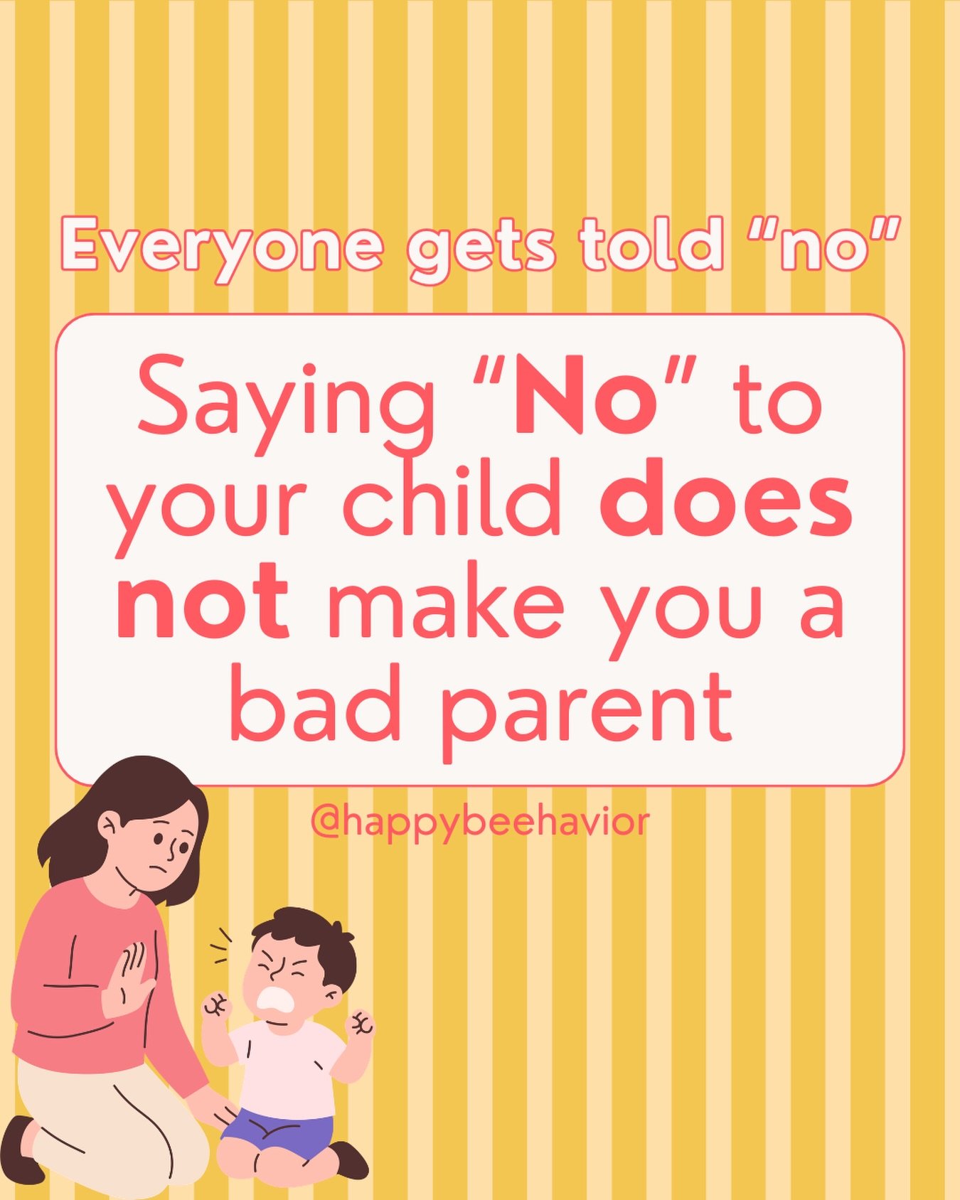 No is part of life.

Kids hear it in classrooms, at stores, from friends, and eventually in adult life too. Learning to hear &ldquo;no&rdquo; in a safe environment helps them build tolerance &amp; coping skills!

Staying calm, consistent, and not tur
