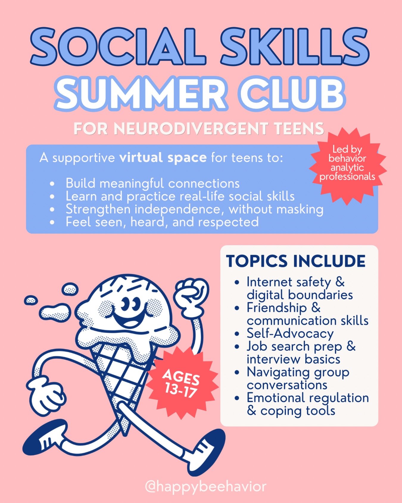 Happy to announce our summer social club is BACK IN FULL SWING! 

Do you have a teen that would like this type of support? Comment SUMMER and we&rsquo;ll send you more info!