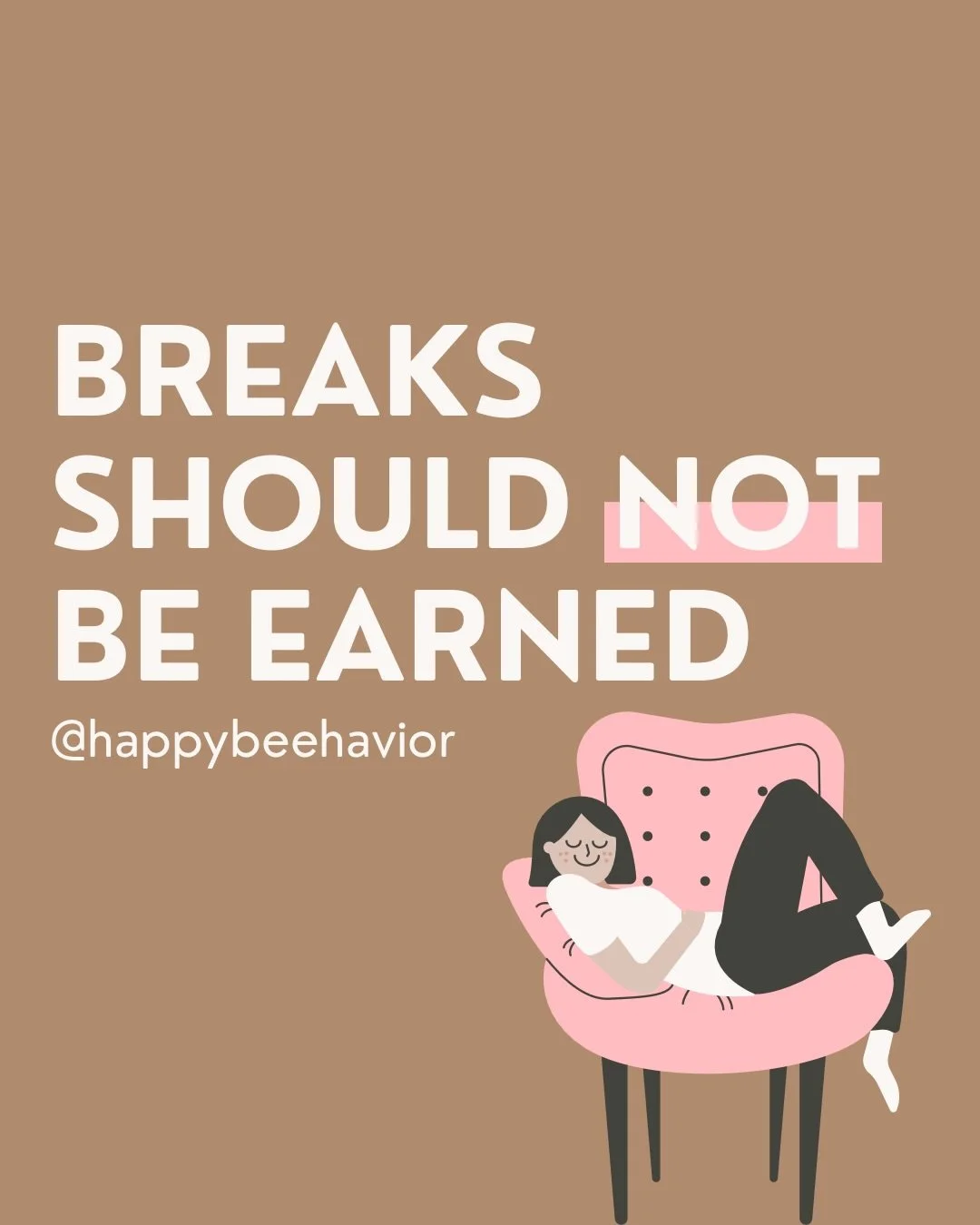 Breaks are not a reward for being productive enough. 

We live in a culture that often treats rest like a reward. For example, finish the work, cross everything off the list, push through, then you can take a break.

This is your reminder to take the