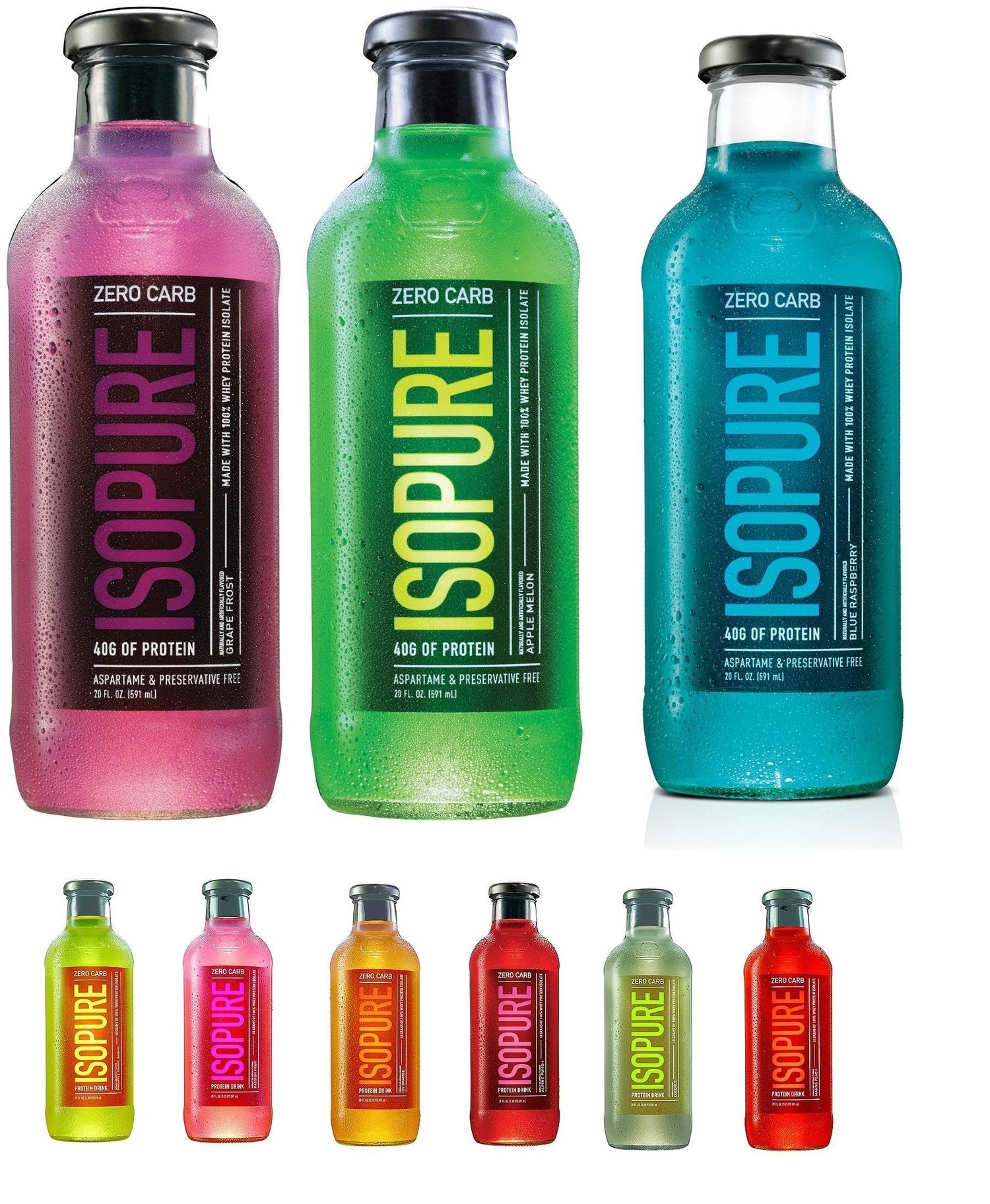 Isopure Zero Carb Isopure Protein Drink, Grape Frost, Drinks