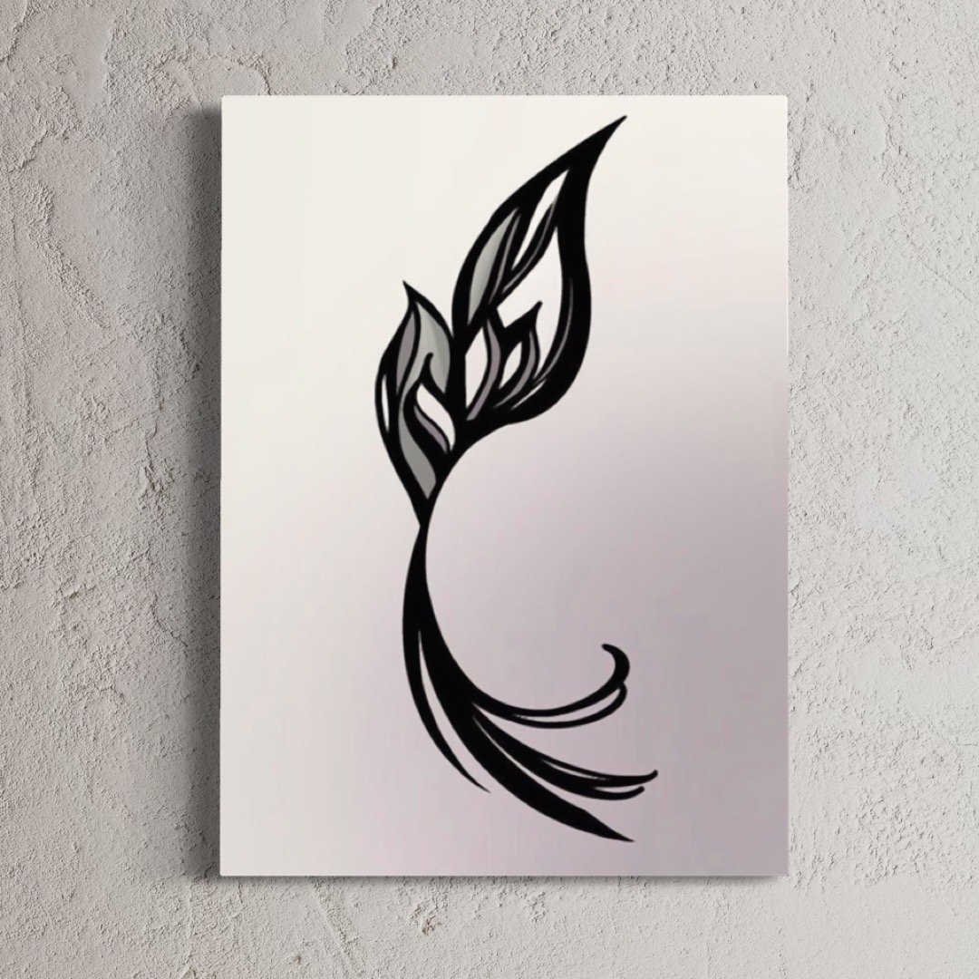 Abstract Leaf Print