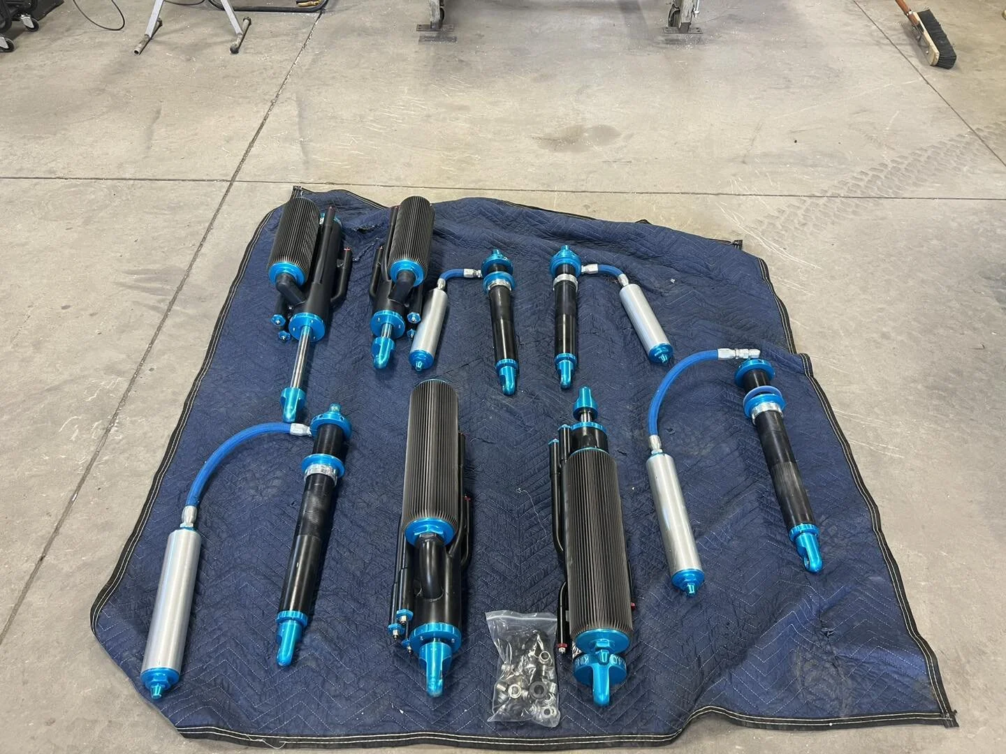 Had a very productive day. Got a delivery from the mad scientist KDM shock technologies. Huge thank you to Steve and Kathy for bringing the shocks back to colorado. And thank you to Joe Machier for the help getting them installed. 1 more thing off th