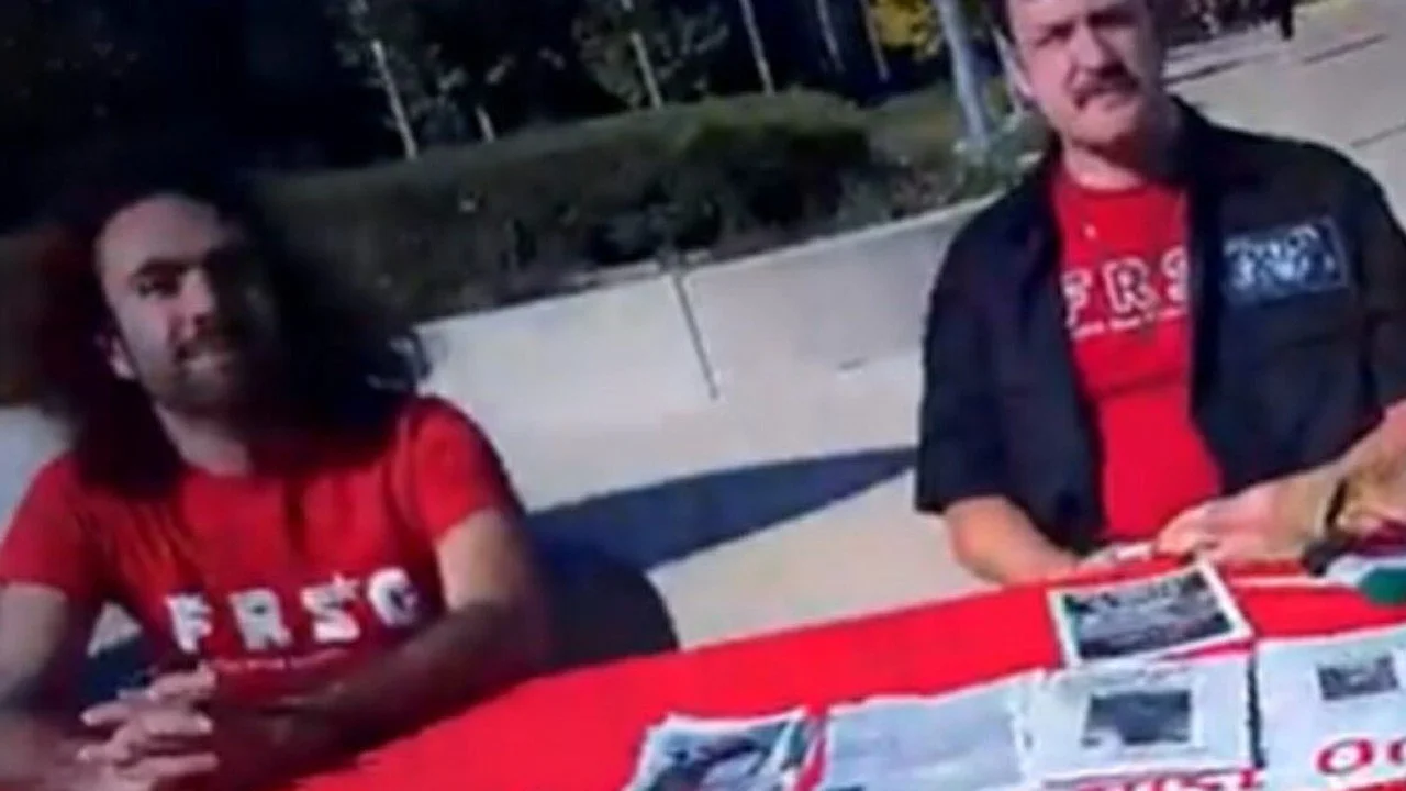 “Overthrowing the Government”: Socialists Tabling Outside El-Sayed Event Endorse Violent Revolution on Camera