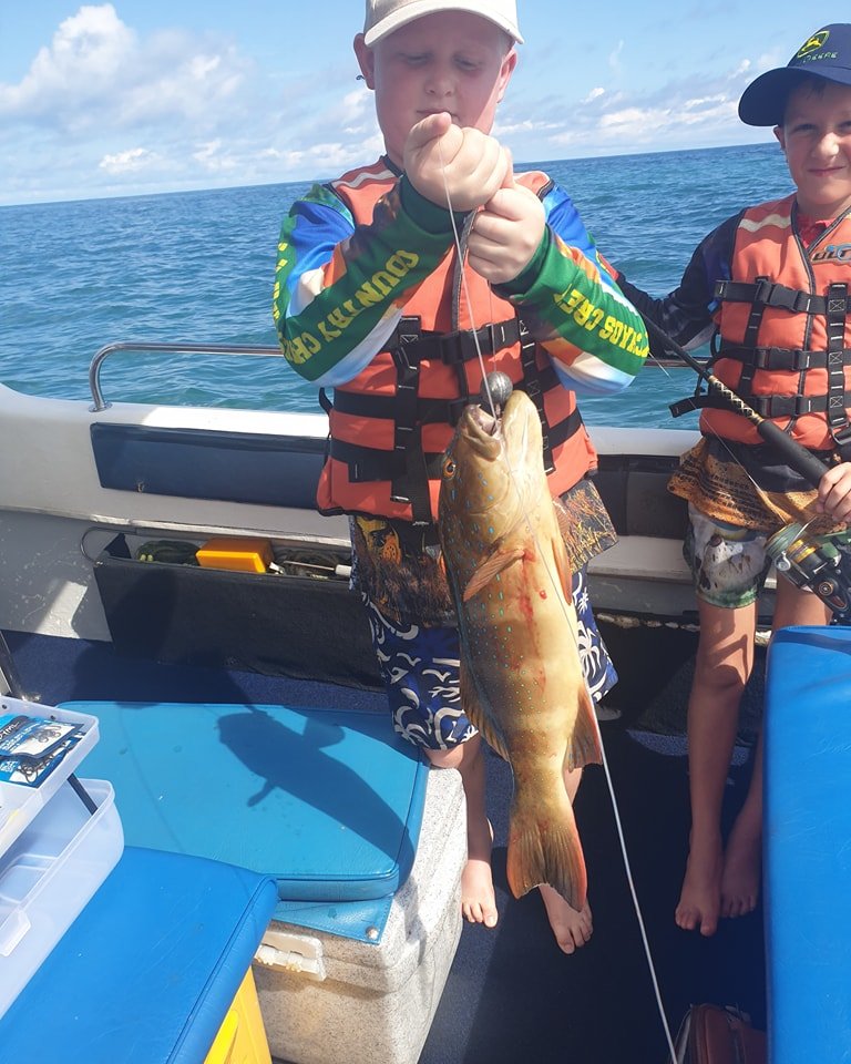 Lovely young family enjoyed the charter and catching some nice Coral Trout and Nannygai and juvenile Red Emperor. #magneticislandfishingcharters #thisismagneticisland #townsvilleshines #thisisqueensland