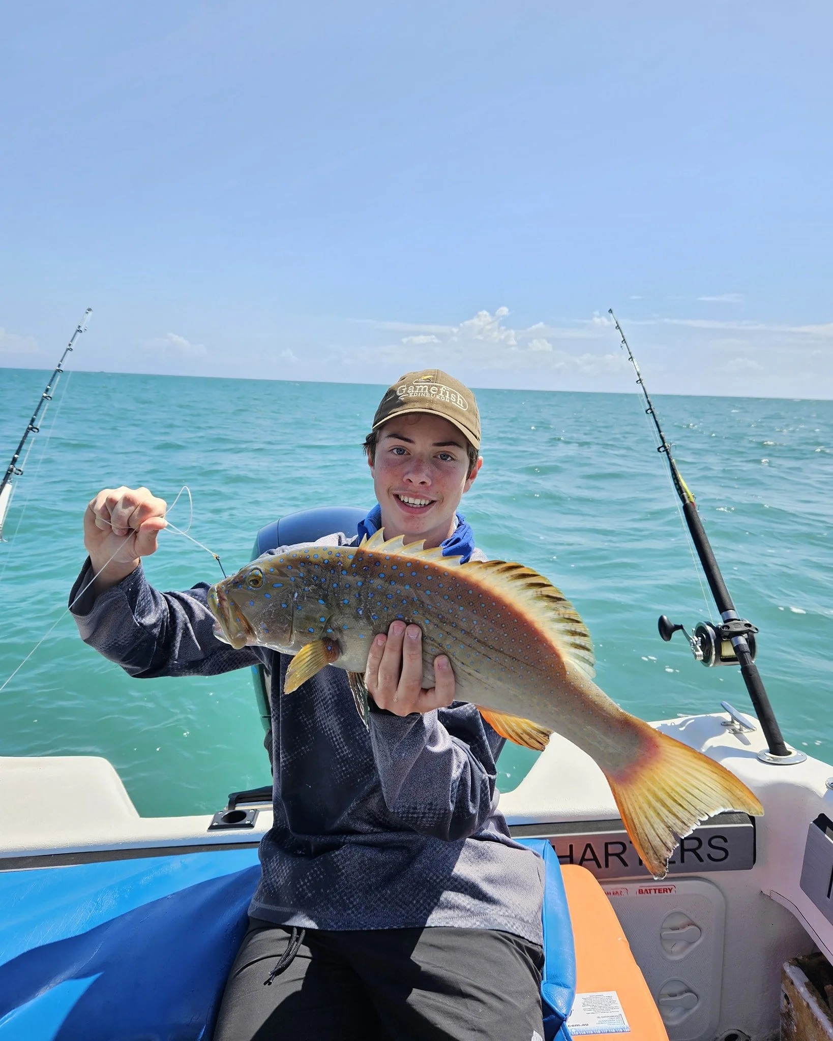 Father and son fishing is awesome, especially when you land a big Coral Trout. Also caught some Grassy Emperor, Snapper and Cod. Not many sots left for next week so get now to book your fishing charter.  #magneticislandfishingcharters #fishingcharter