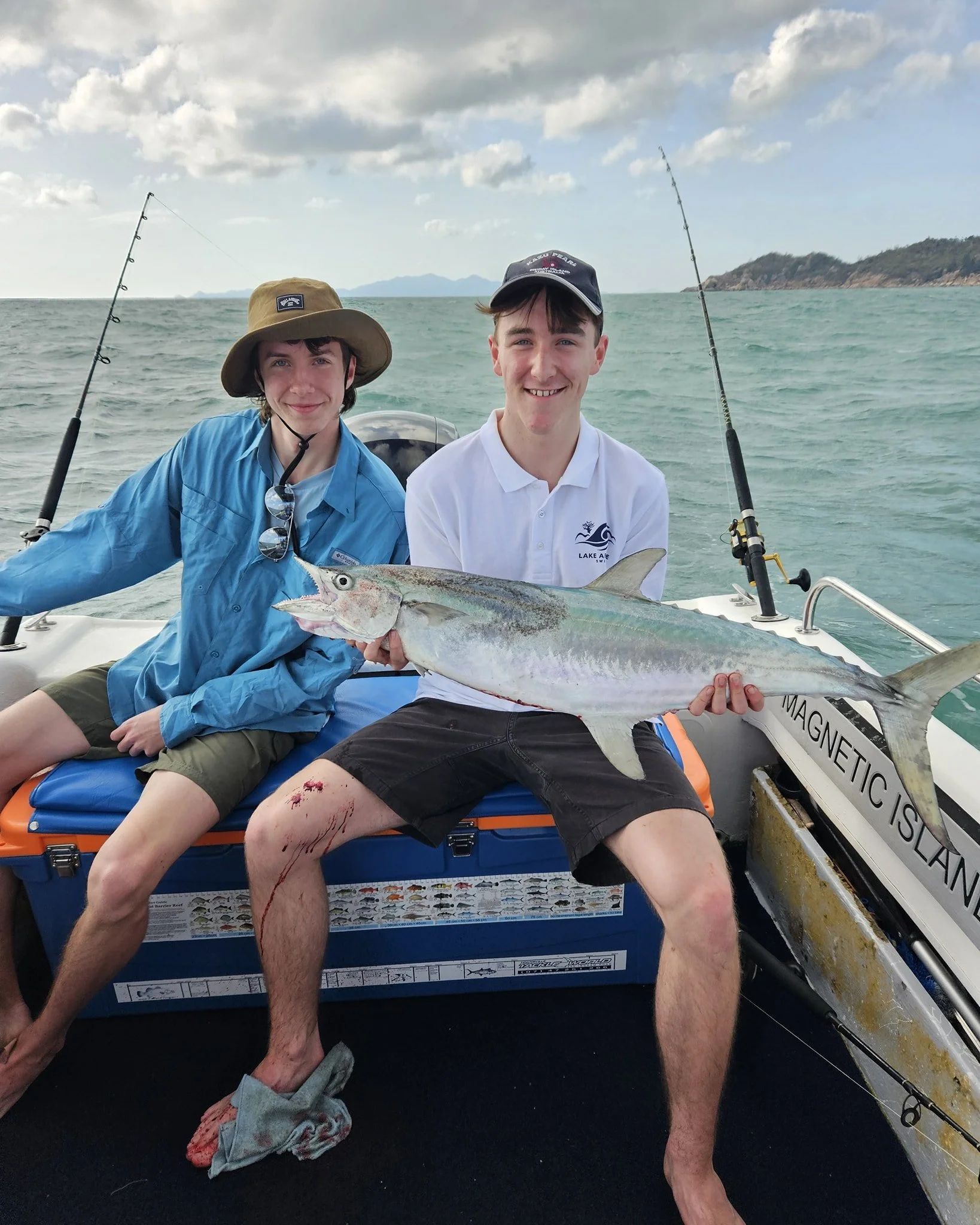 The boys landed some nice Grey Mackerel and Spotted Mackerel in trying conditions. First ever mackerel for these young guns from Melbourne. Congratulations boys! #spanishmackerel #magneticislandfishingcharters #fishingcharters #GreatBarrierReef #reef