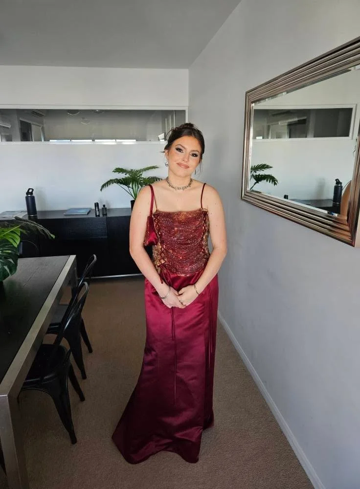 Our beautiful princess Amelia. Some photos in her formal dress on her big night. Congratulations Bella Mia!