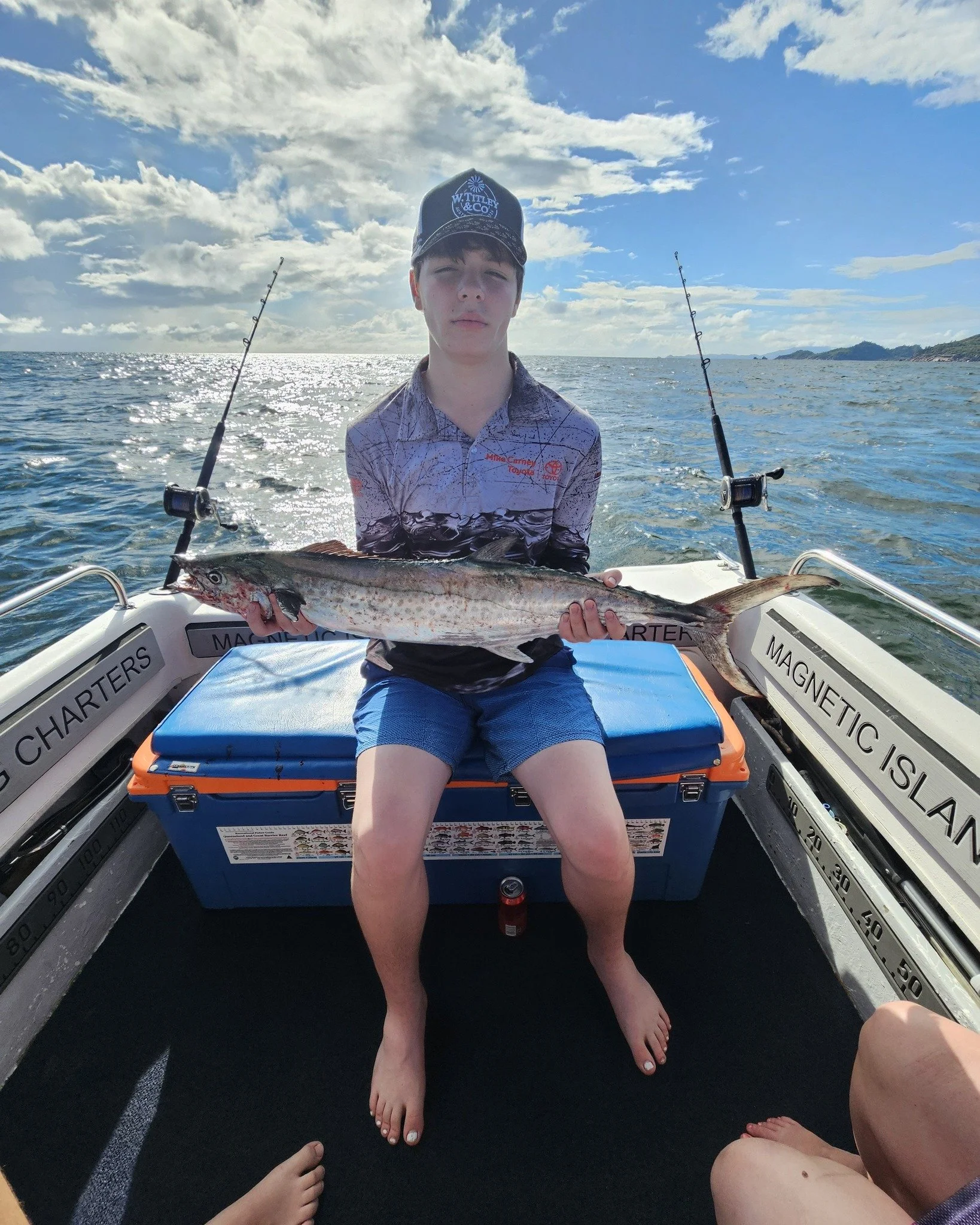 The youngsters landed a very nice Spotted Mackerel around Magnetic Island. There is still a lot of fresh water around the Island.