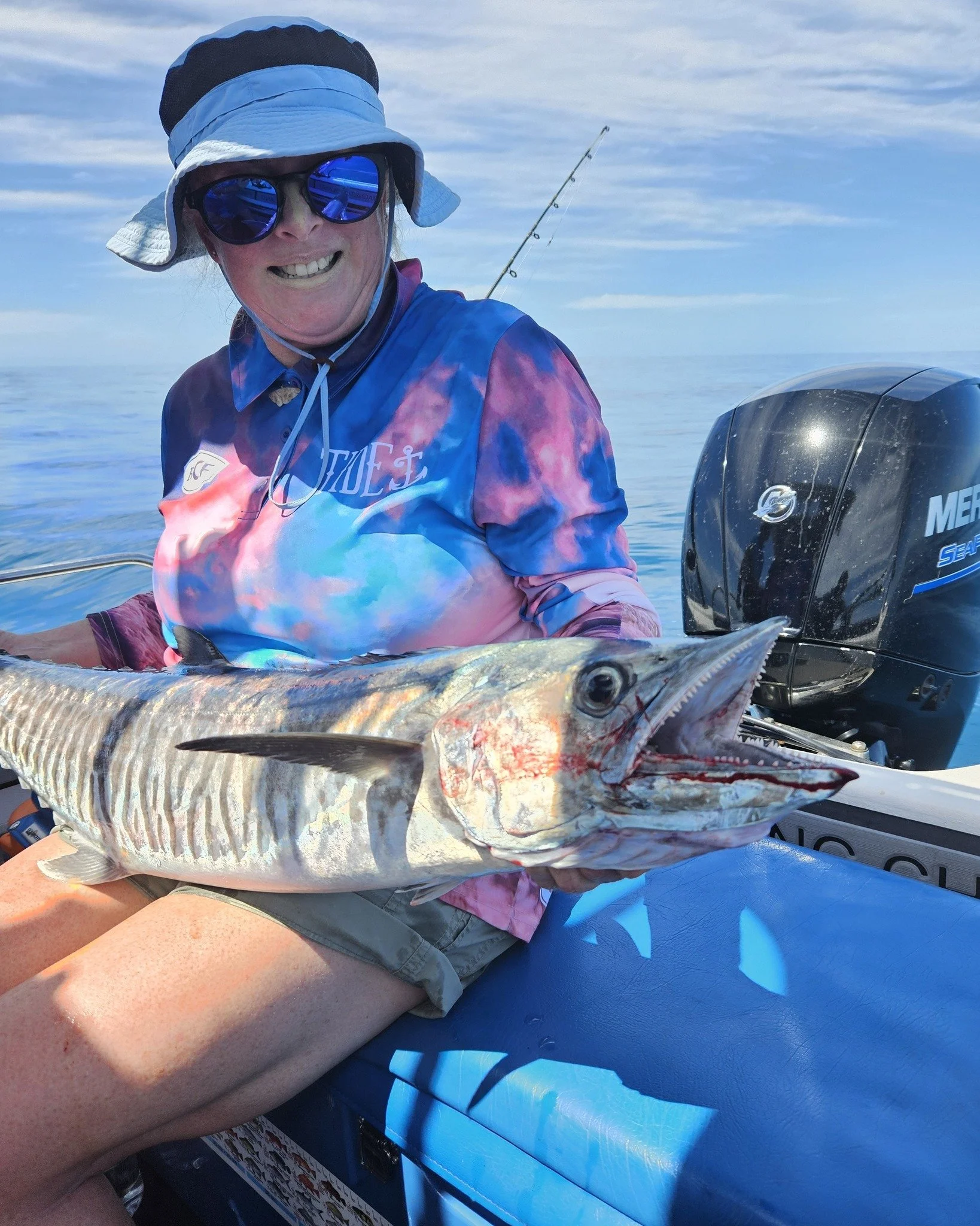 Great day out wide offshore on the shoal grounds. Caught a few and lost a few.
Bull sharks full spiral jumping out the water smashing our fish and some big schools of Queen Fish. #magneticislandfishingcharters #lowrance #uglystick #mercuryoutboards #