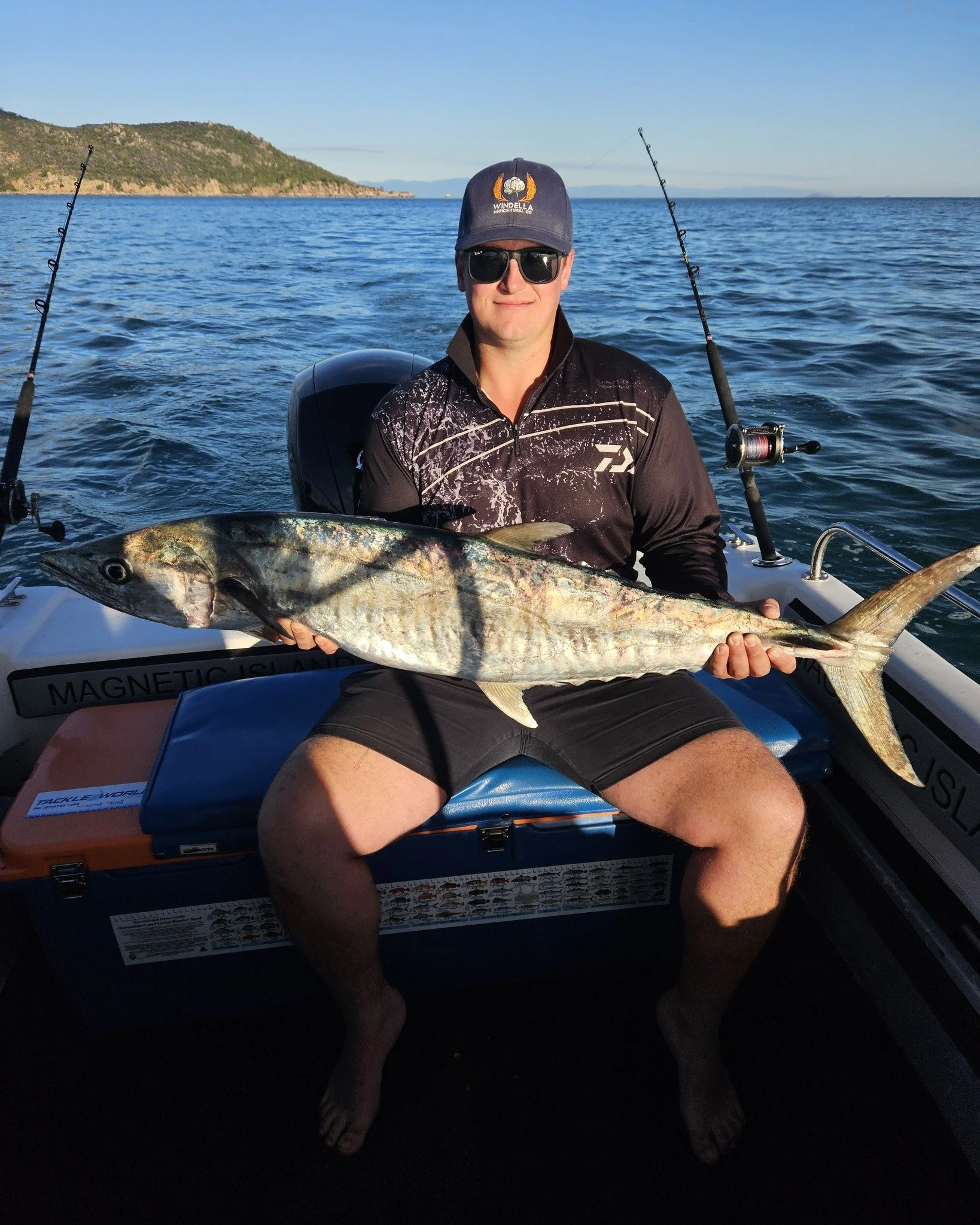 Another great day out on the water around Magnetic Island. 
Lyall landed his biggest fish ever caught and his first ever Spanish Mackerel. 
This inshore Spanish Mackerel coming in at 1.3m long. Congratulations Lyall #magneticislandfishingcharters #lo