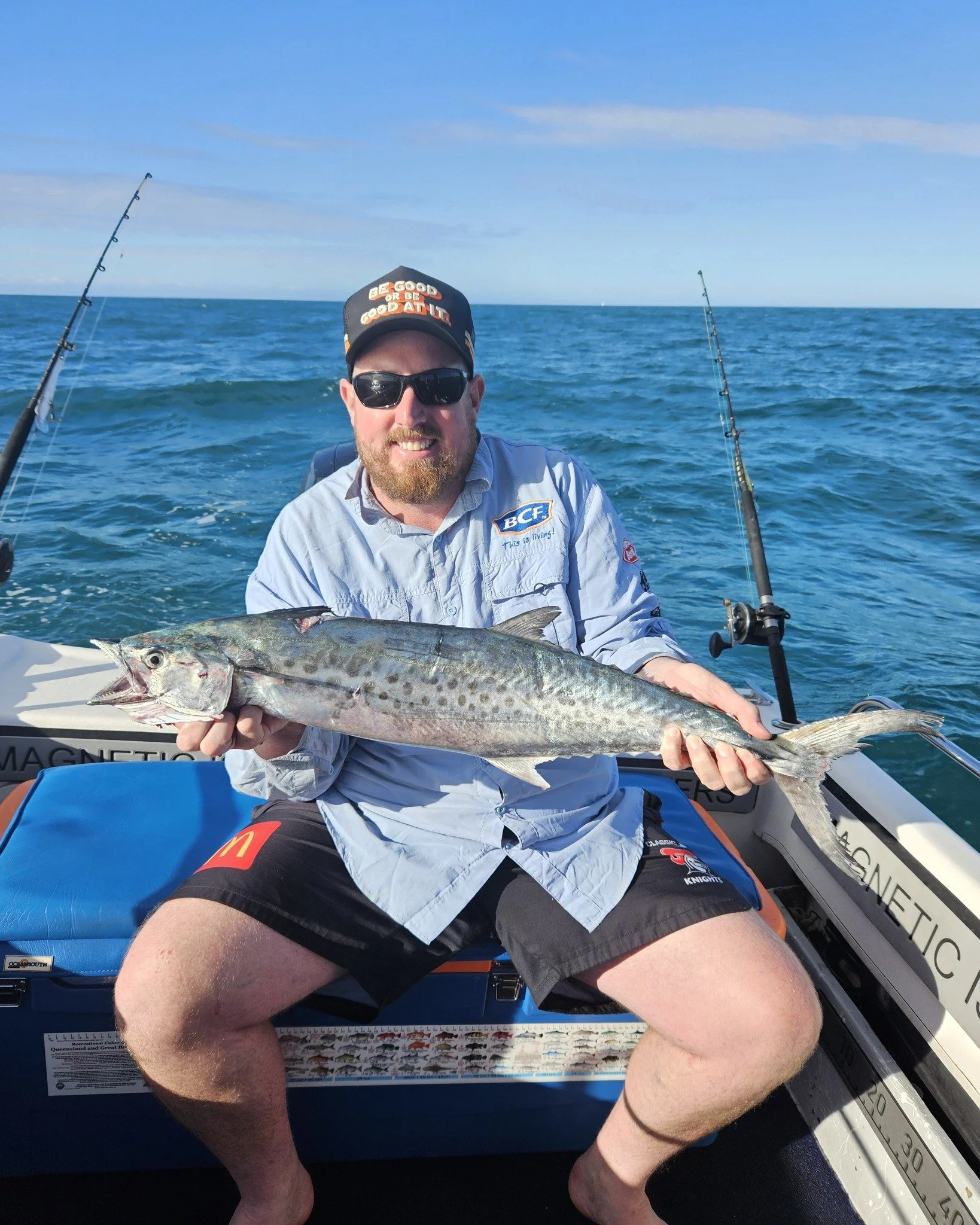 Spotted Mackerel, Tuna and Nannygai in trying conditions around Magnetic Island. 
Can't wait for the wind to calm down a bit.
 #magneticislandfishingcharters #halco #fishingcharters #GreatBarrierReef #reef #pennfishing #penn #thisismagneticisland #to
