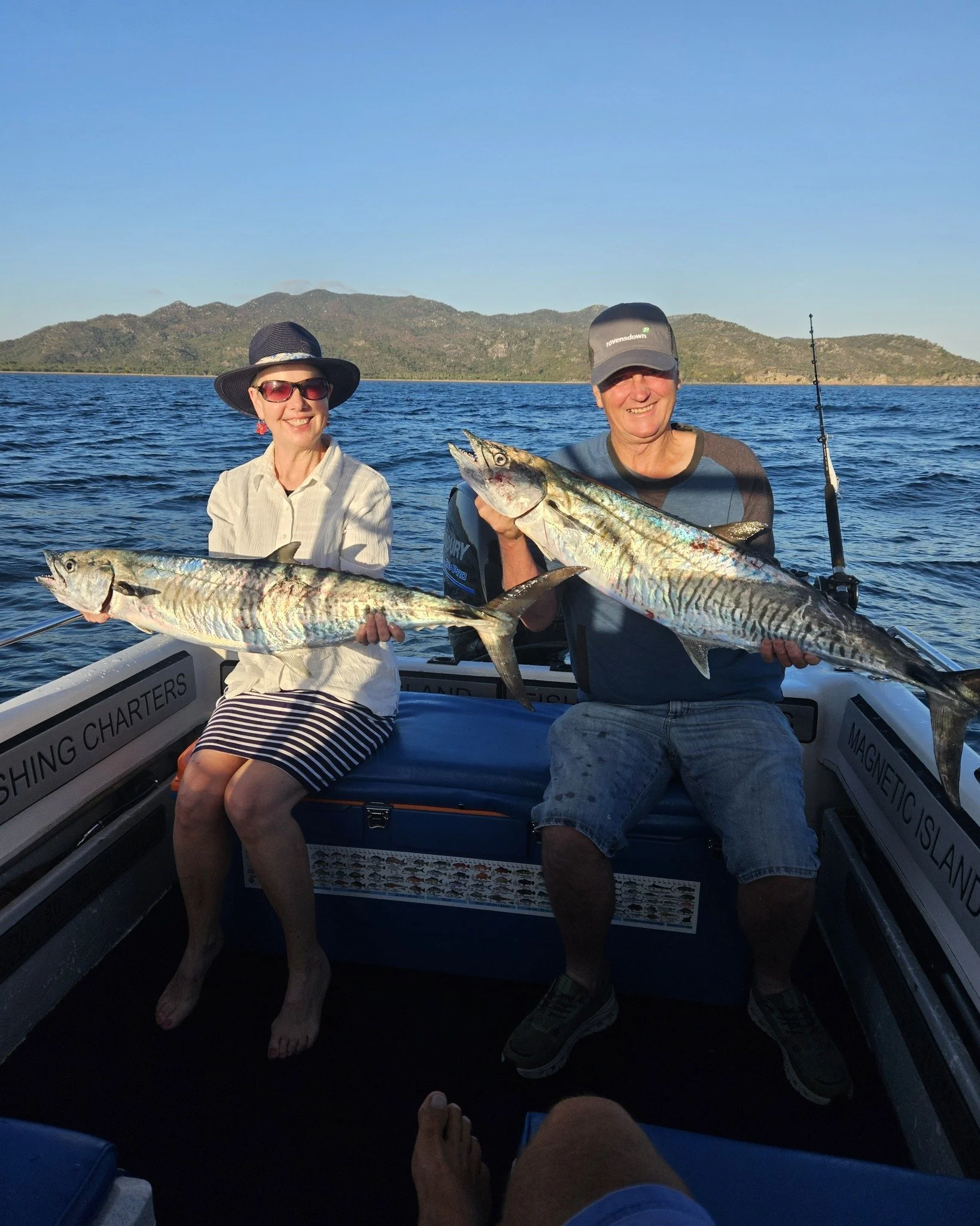 Tonight, Jeremy and James landed some big Spanish Mackerel today and we cruised with a big pod of Humpback Whales in the afternoon around Magnetic Island. Awesome day and guests from Melbourne and New Zealand. #magneticislandfishingcharters #lowrance