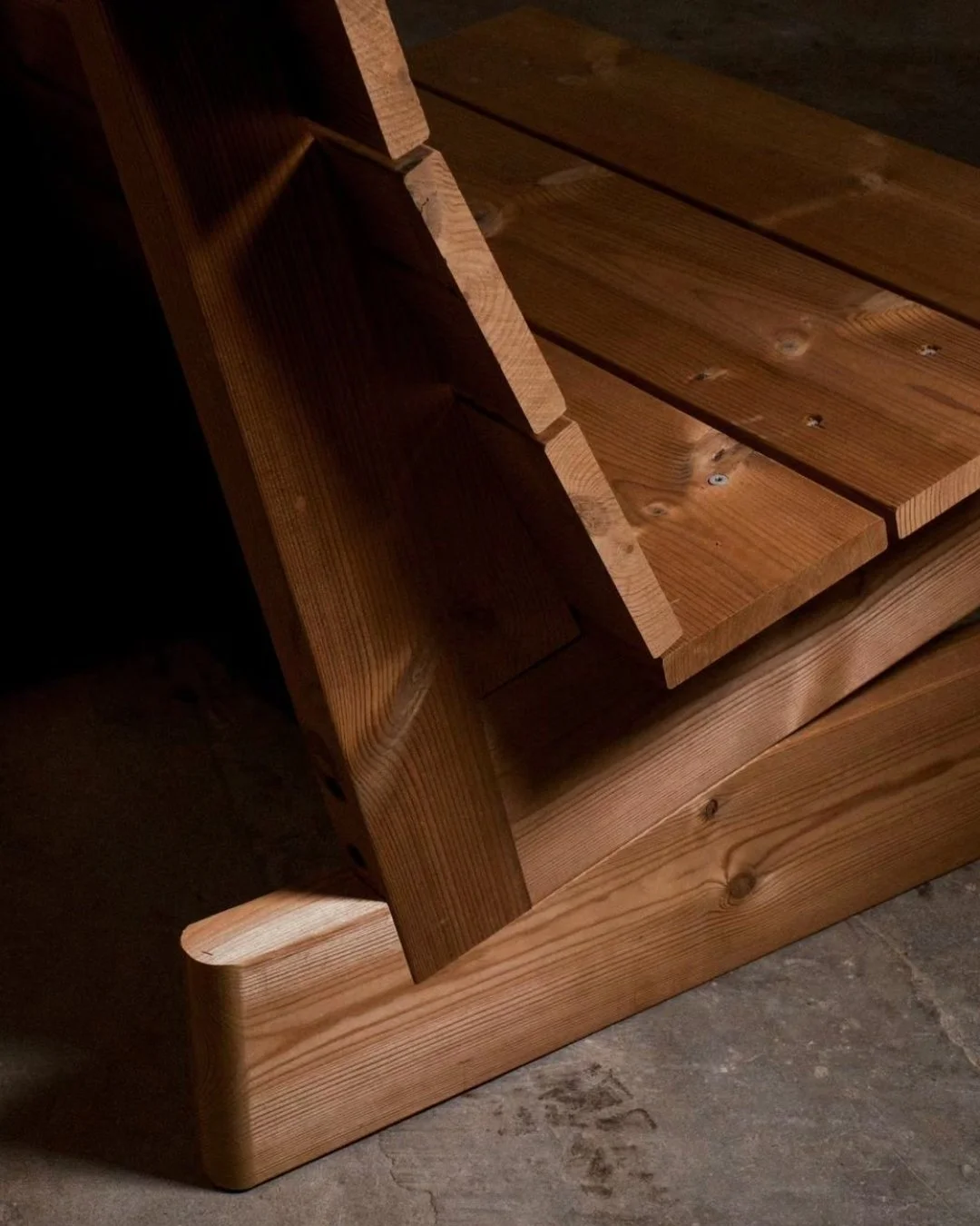 A lovely detail taken from Ishinomaki Lab&rsquo;s 2024 Stockholm capsule. We have seen a resurgence of Pine wood used in furniture, coupled with more deliberate construction details. There is a compelling argument to be made about the sustainable app