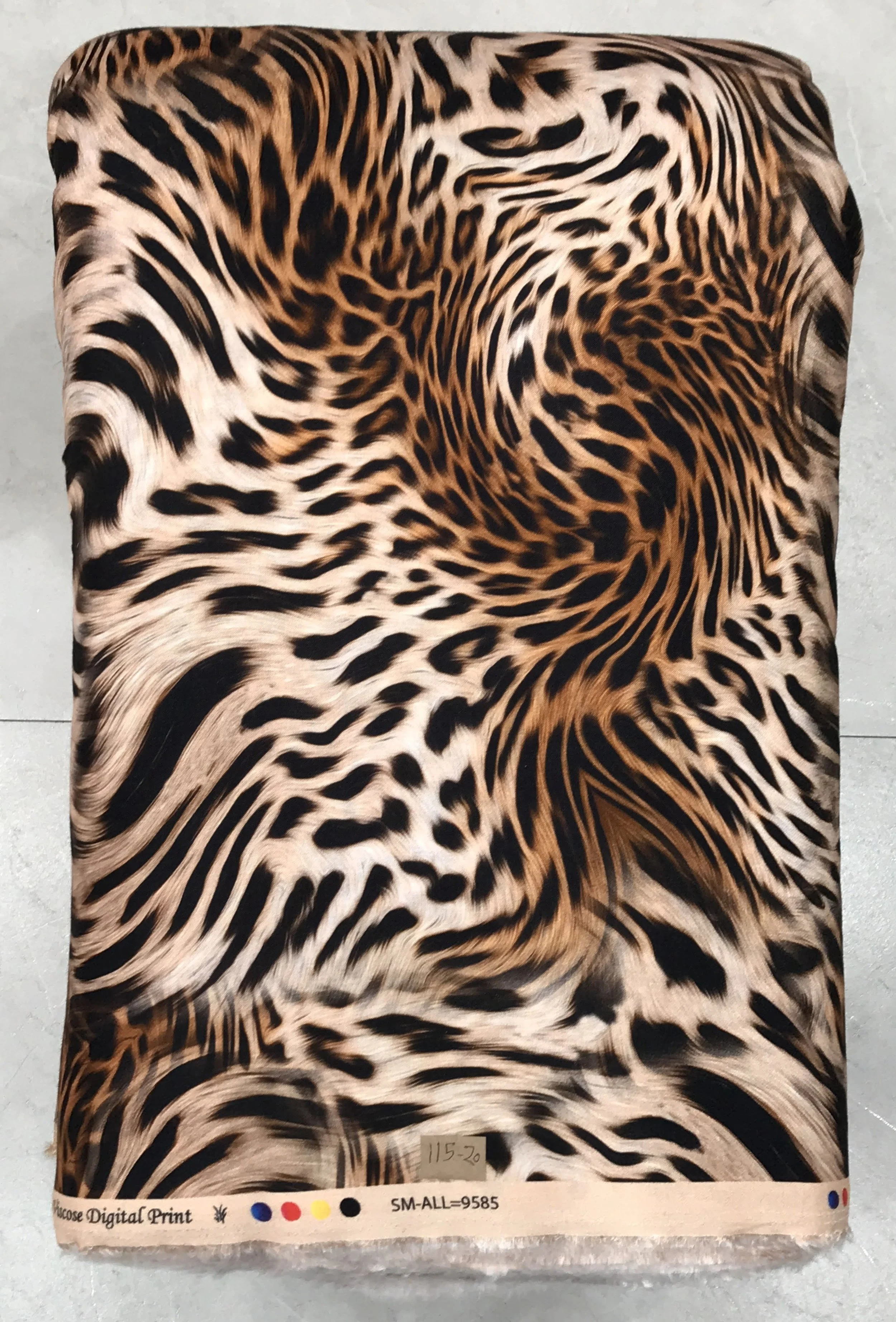 Smoky charcoal-black and pearl-white textile featuring a dynamic animal-hide print with sprawling zebra stripes, fluid linear curves, and sharp directional momentum.