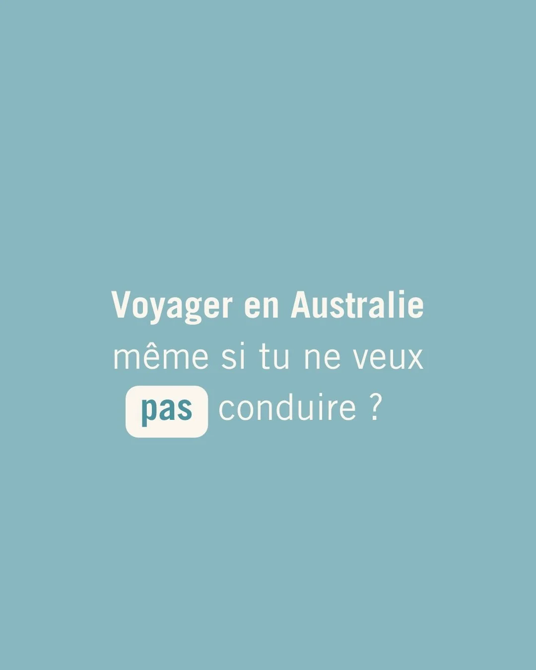 🚘 L&rsquo;Australie sans voiture ? 

Honn&ecirc;tement si tu as le choix, je te recommande absolument de louer un van ou une voiture pour voyager en Australie. Selon moi c&rsquo;est la meilleure fa&ccedil;on de visiter l&rsquo;Australie car c&rsquo;