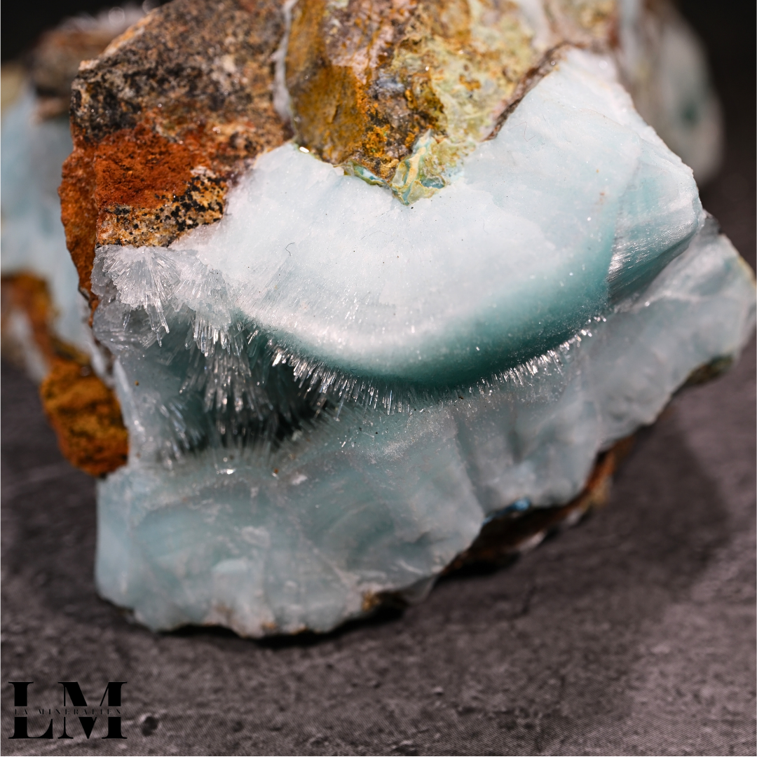 Acicular Blue Aragonite (Yunnan, China) - 2310ABA-YC-2 — La Mineralien