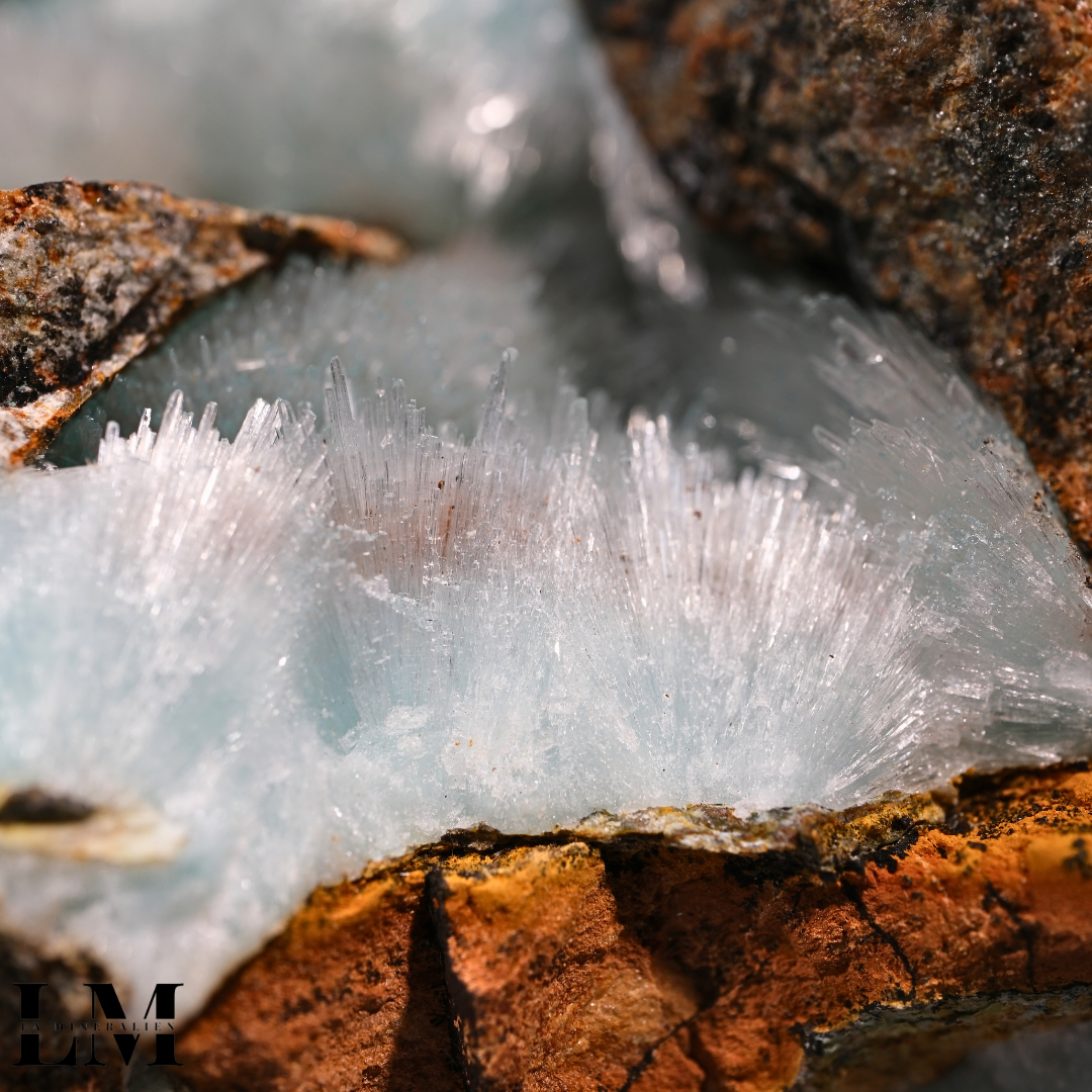 Acicular Rocks Acicular Blue Aragonite (Yunnan, China) - 2310ABA-YC-2 — La Mineralien