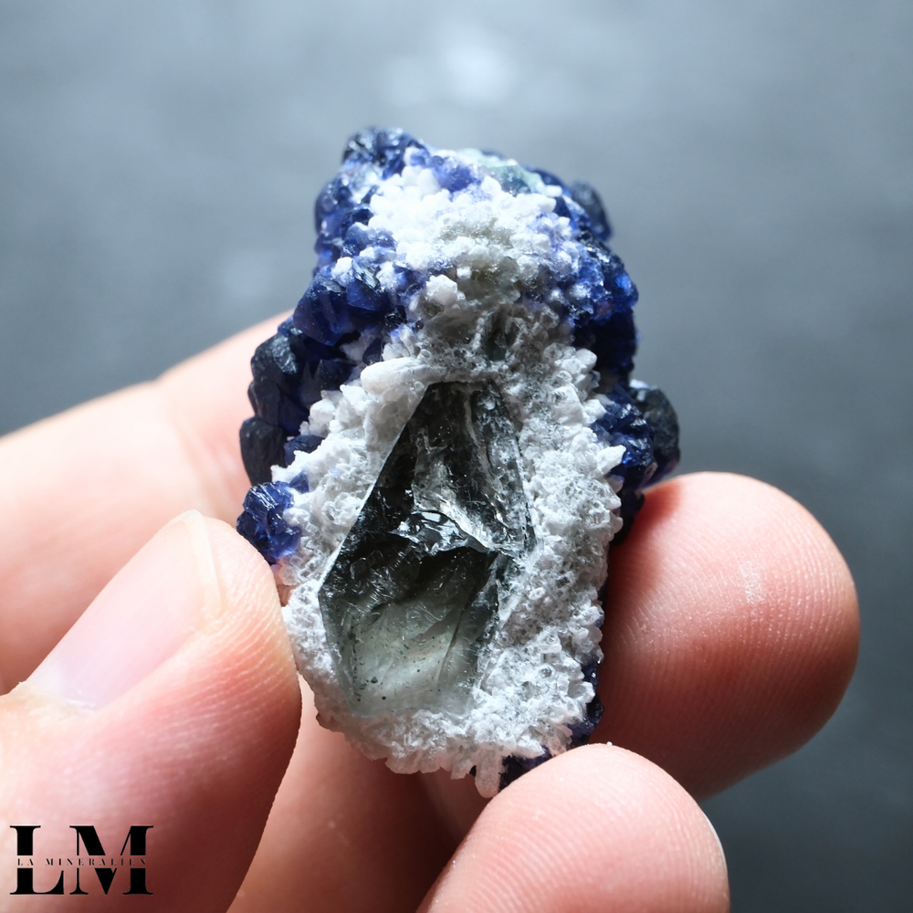 Blueberry' Blue Fluorite Quartz (Huanggangliang mine, Inner - Main Image