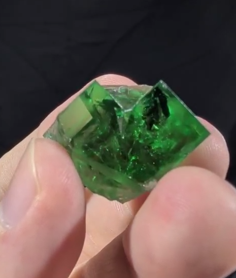 Northern Lights Twin Fluorite - 26NLTW_18 (Northern Lights Pocket, River Catcher Vein, Diana Maria Mine, Rogerley Quarry, Stanhope, County Durham, England, UK)