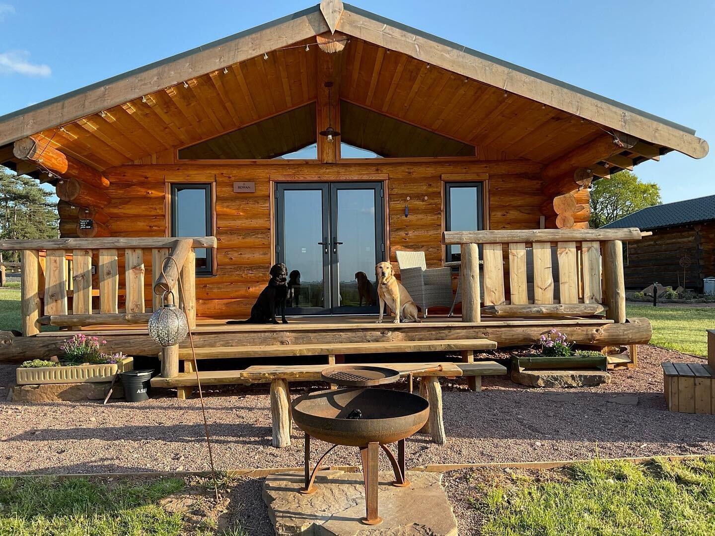 Rowan and Willow cabins are now dog friendly! Here we have our Labrador&rsquo;s Tilly and Poppy waiting to welcome furry friends!
#dogswelcome #dogfriendly #dogsonholiday #logcabins #herefordshire #doglover #worcestershire #countrystays #countrydogli