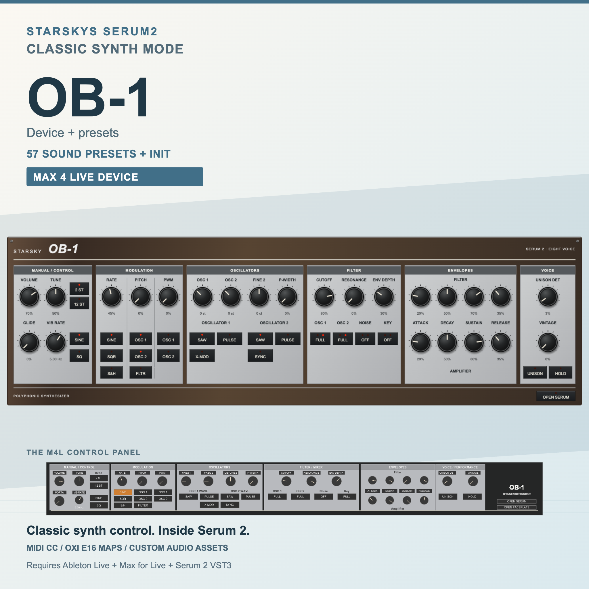 Starskys Serum2 Classic Synth Mode — OB-1